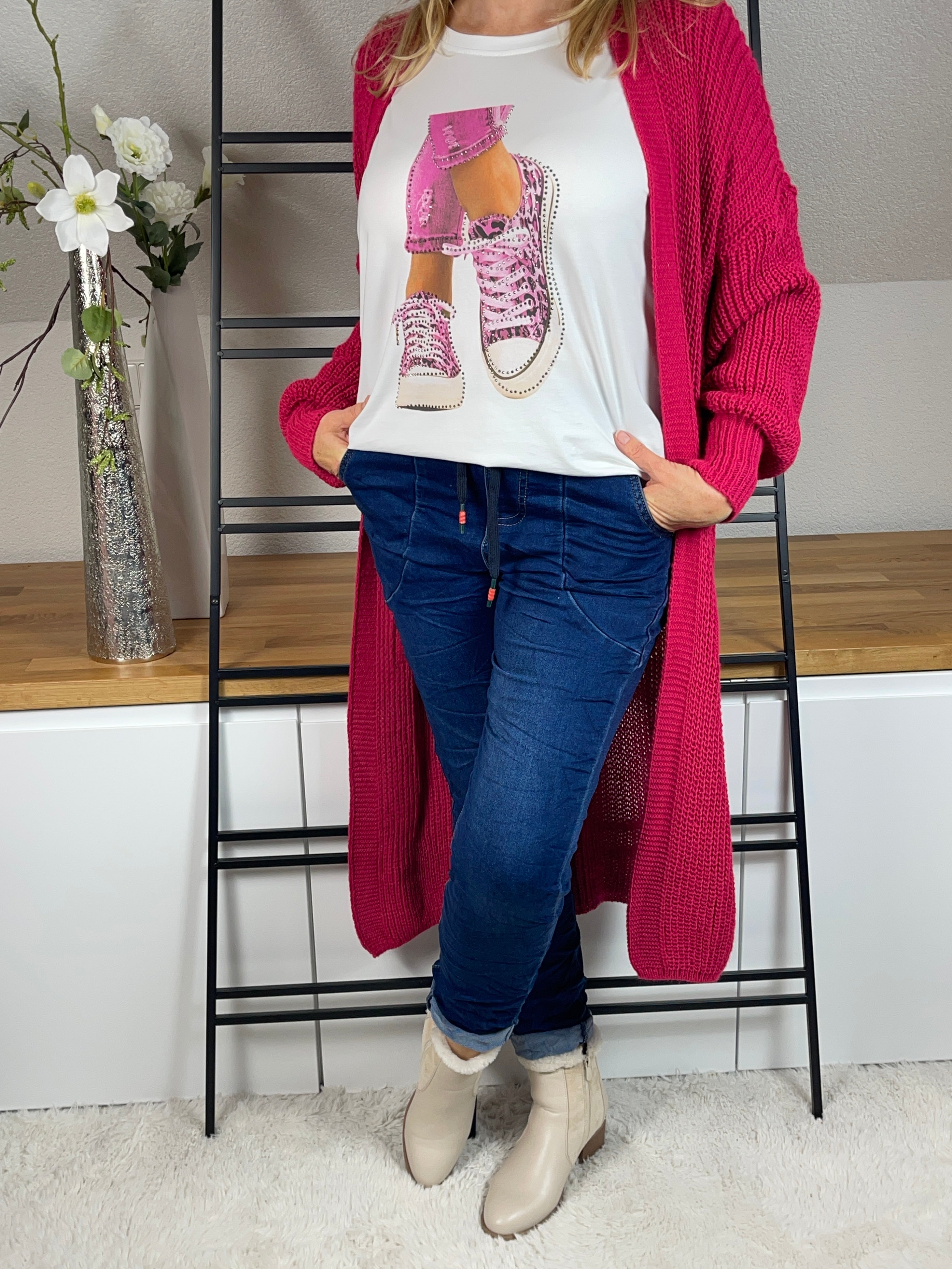 Damen Shirt „Sneaker“ Einheitsgröße Gr. 38- 44 in vielen Farben