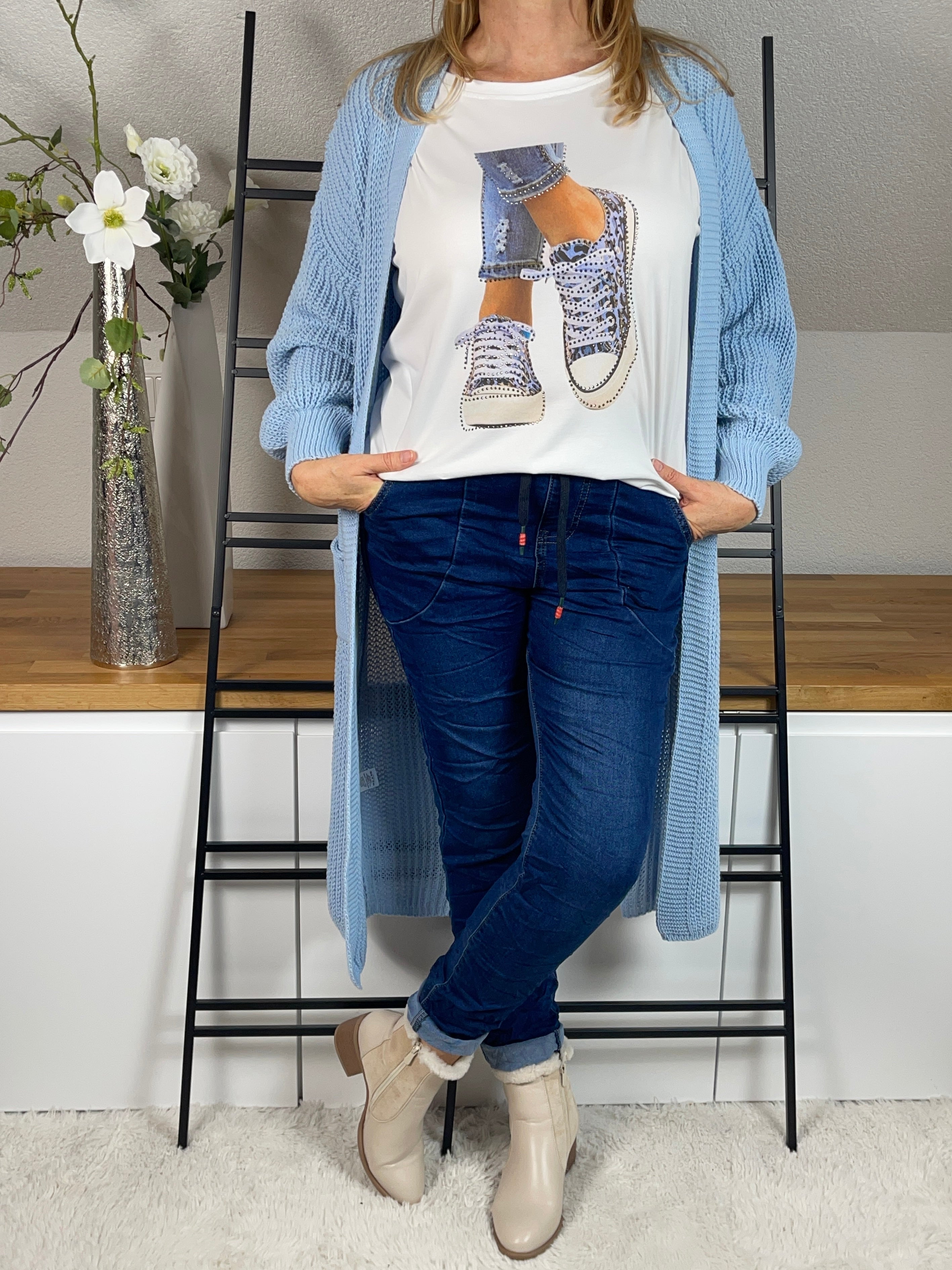 Damen Shirt „Sneaker“ Einheitsgröße Gr. 38- 44 in vielen Farben