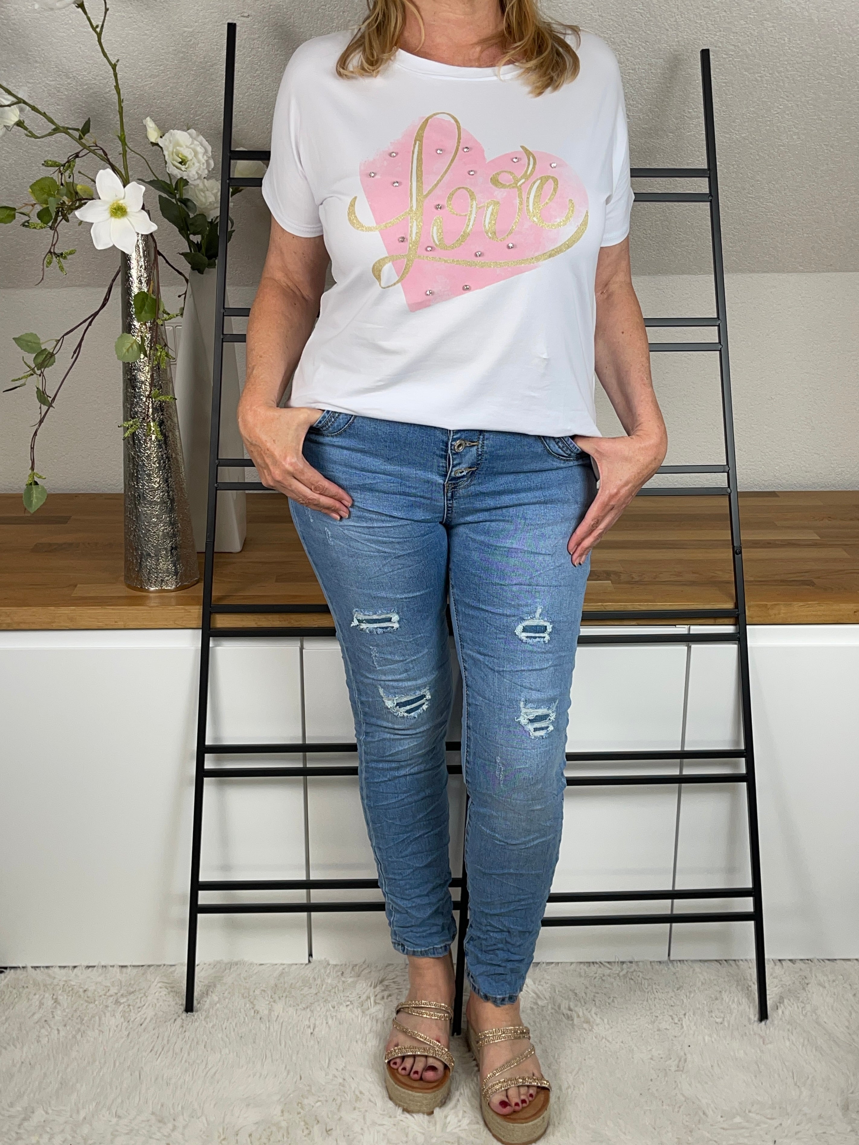 !!!!KEINE RETOURE MÖGLICH!!!! T - Shirt „Love“ Einheitsgrösse Gr. 38 - 44