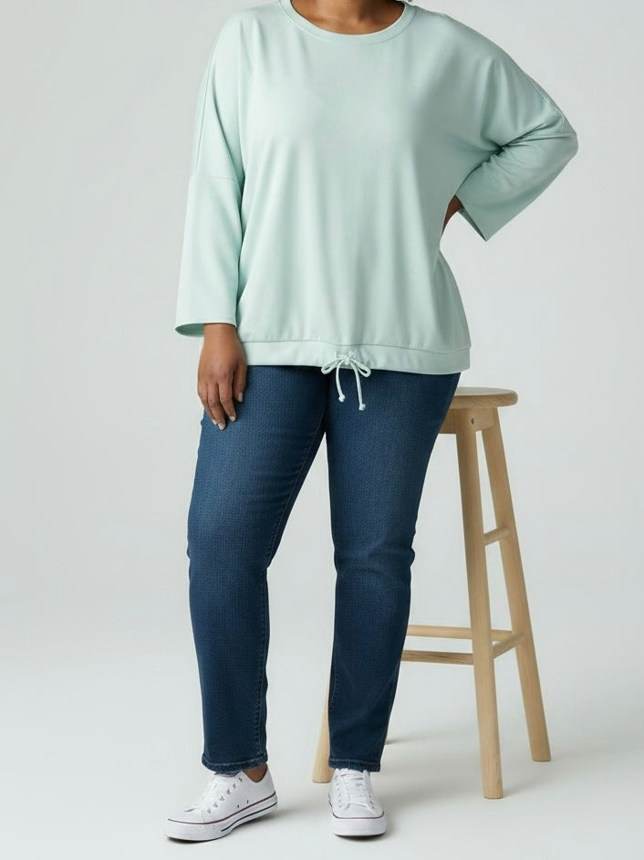 Kuschelweicher Pullover „Fluffi“ in türkis