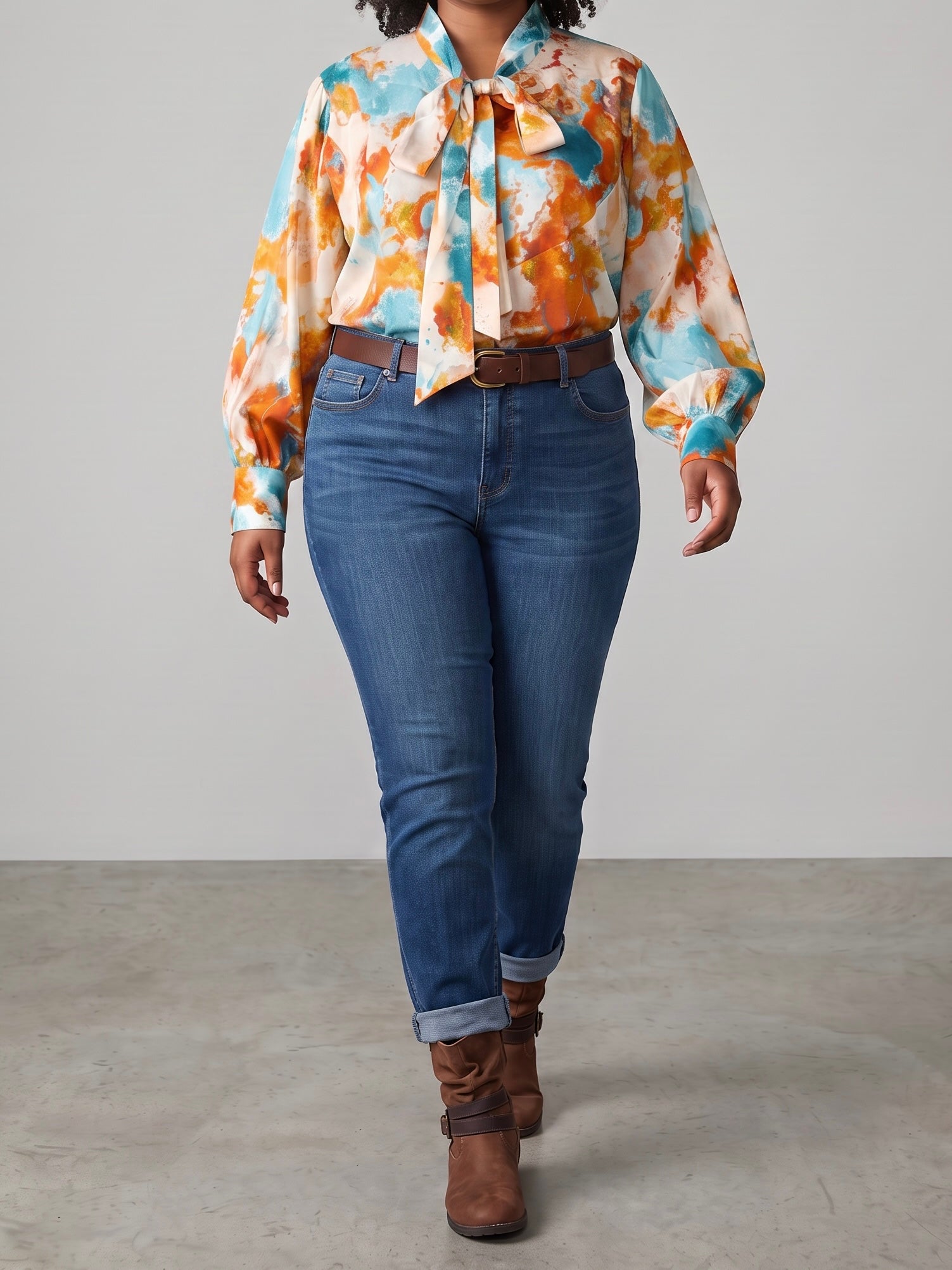 Elegante „Statement“ Bluse in 5 Varianten