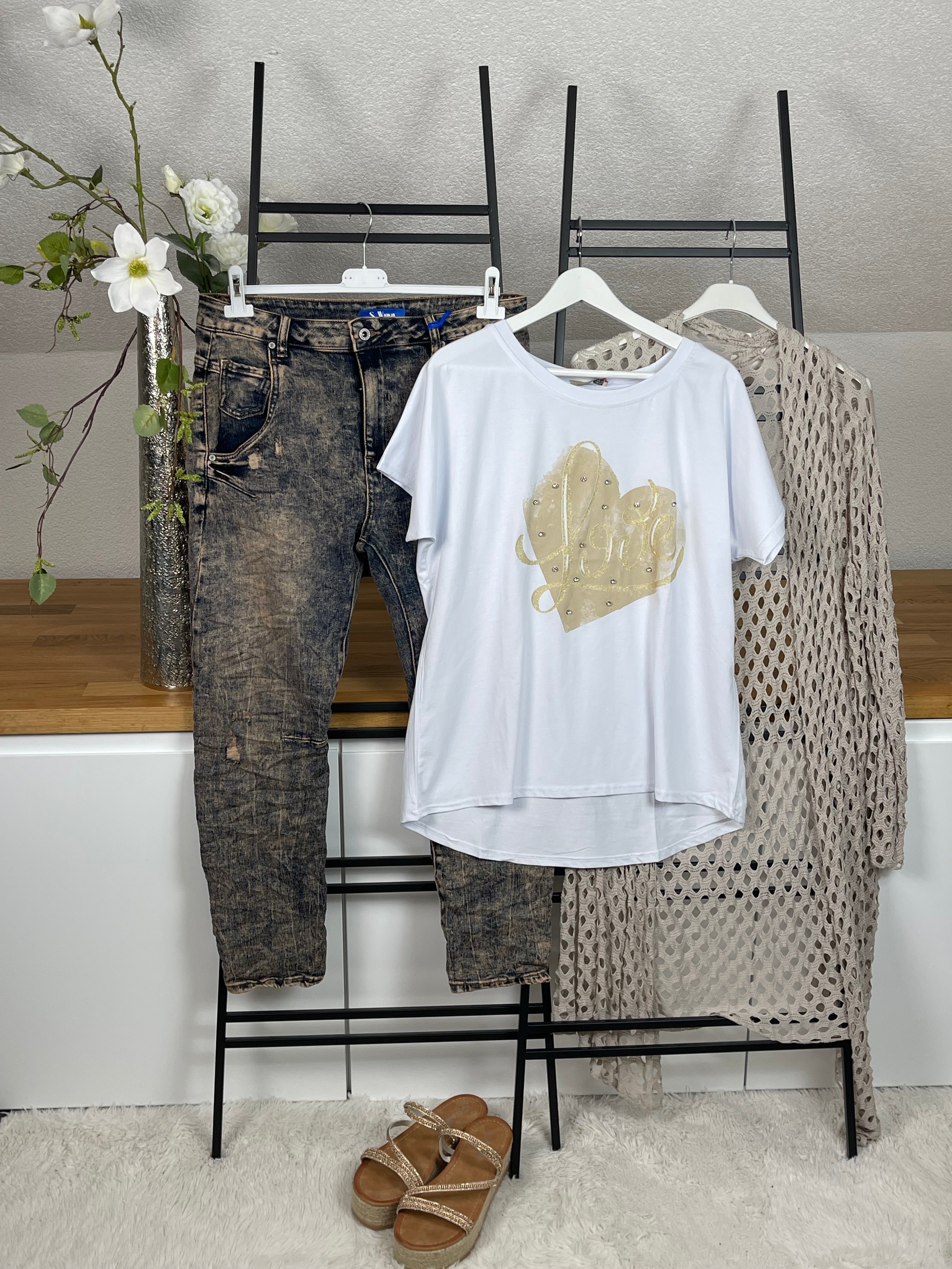 !!!!KEINE RETOURE MÖGLICH!!!! T - Shirt „Love“ Einheitsgrösse Gr. 38 - 44