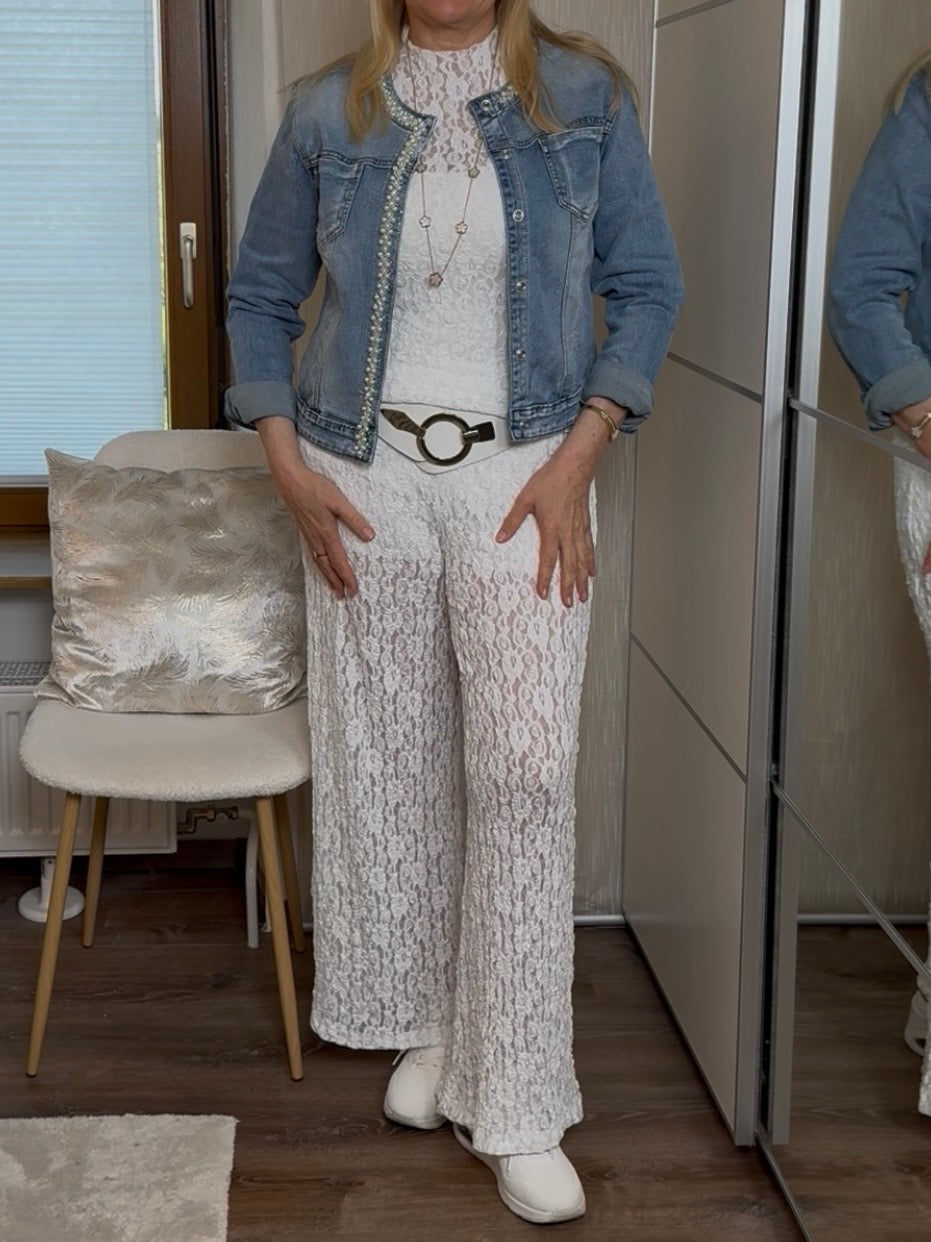 Edles Top aus „Allover - Spitze“ Einheitsgröße Gr. 36 - 40 in 2 Farben