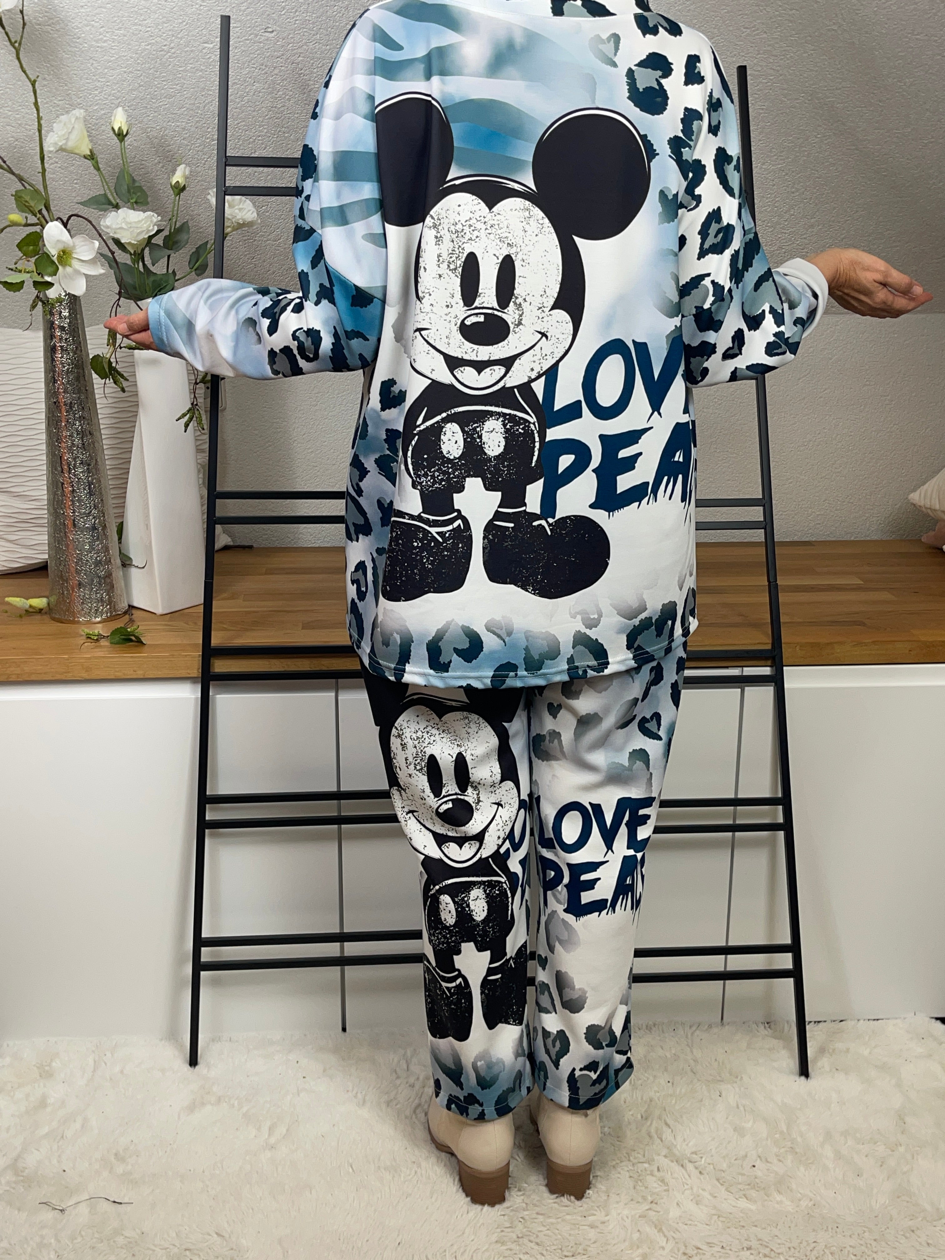 Damen - Jogpant „Mickey“ mit „Wow“ Effekt Einheitsgrösse Gr. 42/44 - 50 in 2 Farben