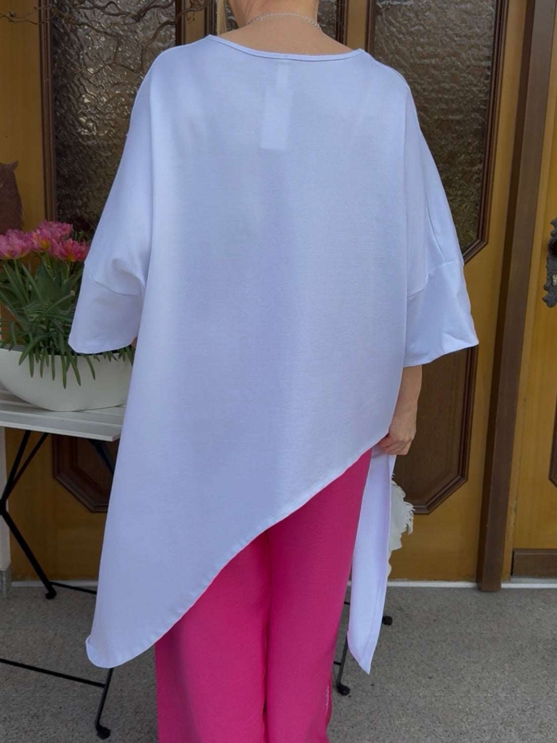 Raffinierte Tunika Einheitsgrösse Gr. 42 - 50 in 2 Farben