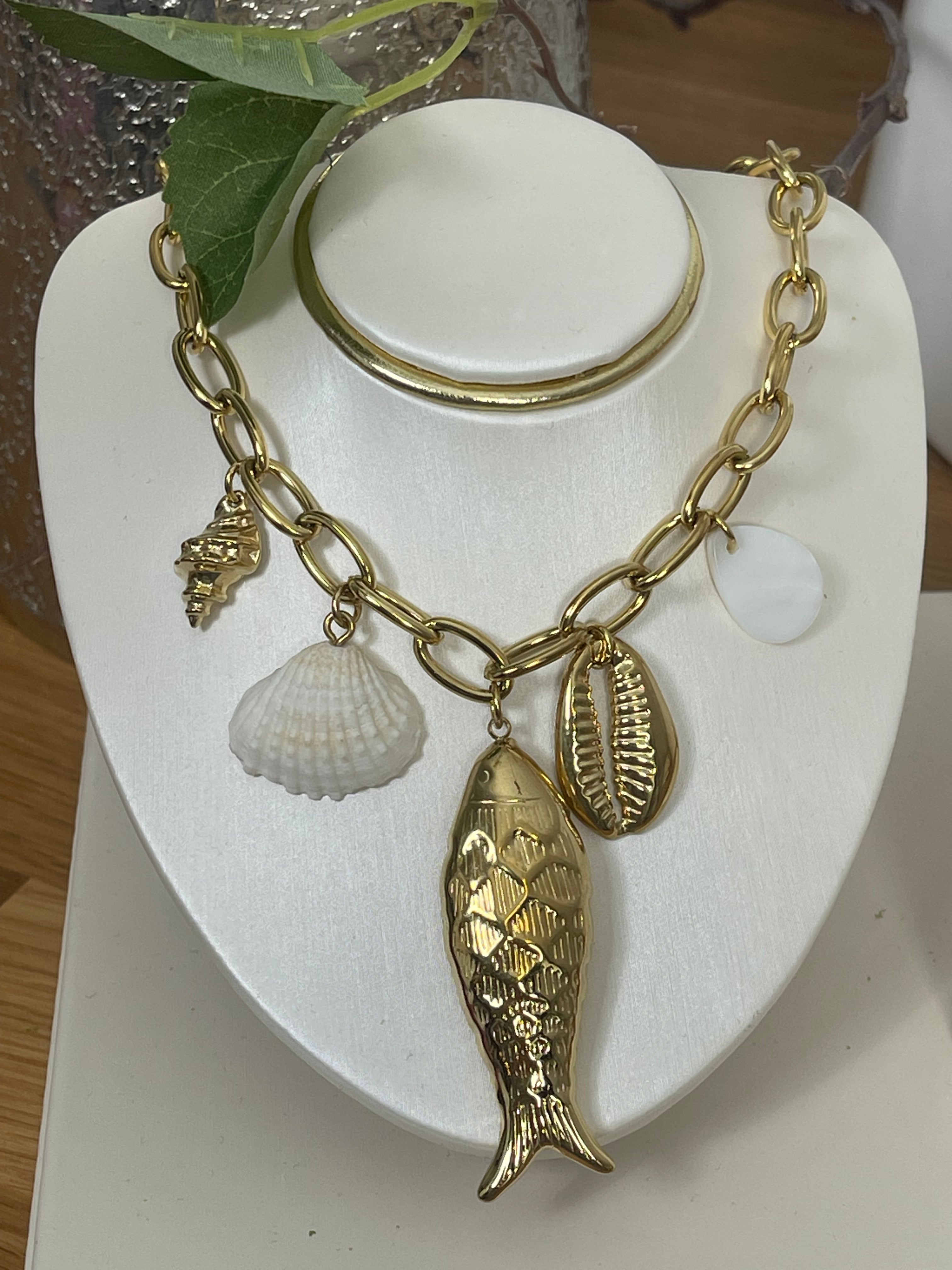 Elegante Edelstahl Kette „Maritim“ in gold