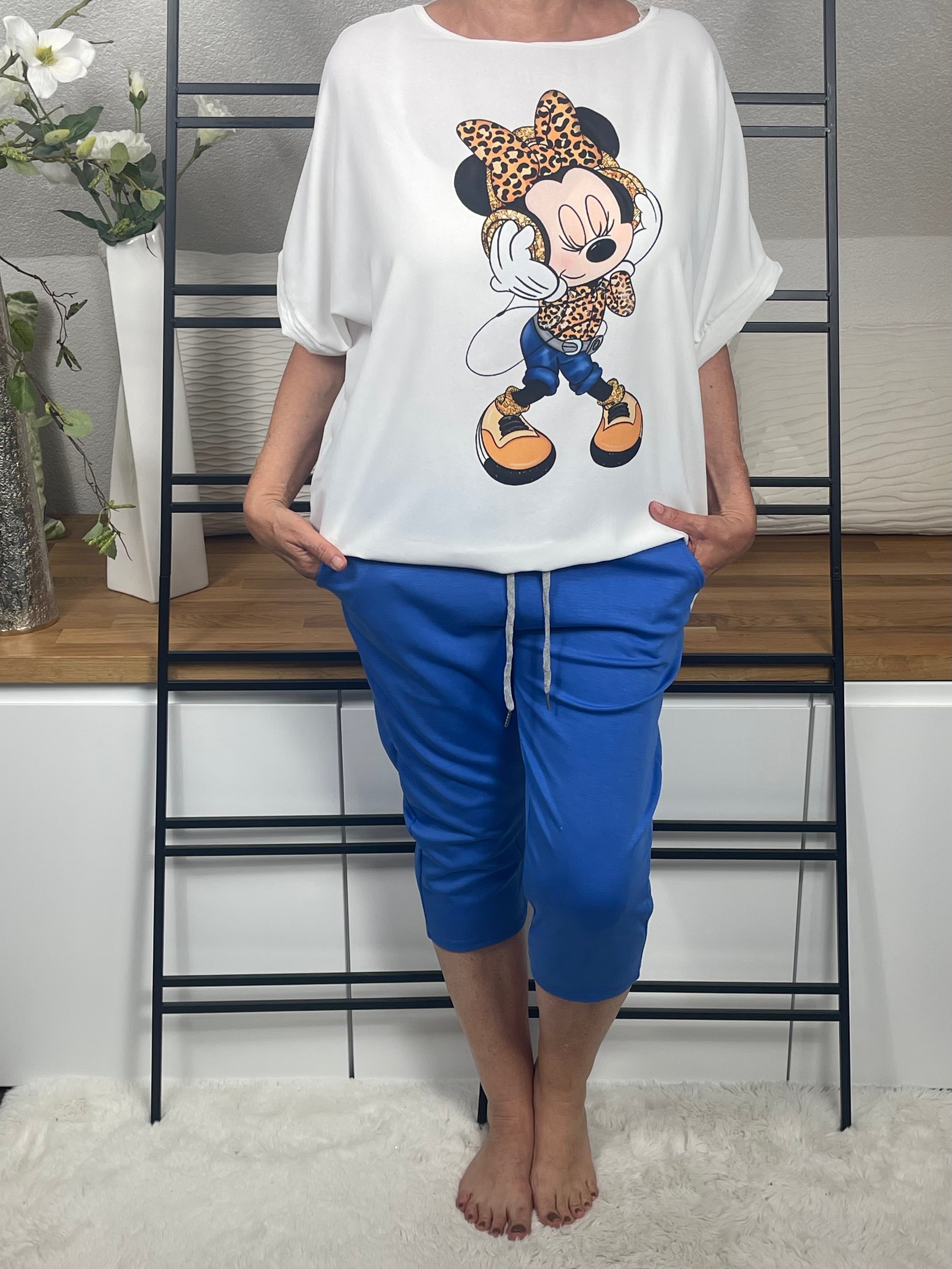 Damen 3/4 Jogpant „Fluffi“ Einheitsgrösse Gr. 38 - 42 in 9 Farben