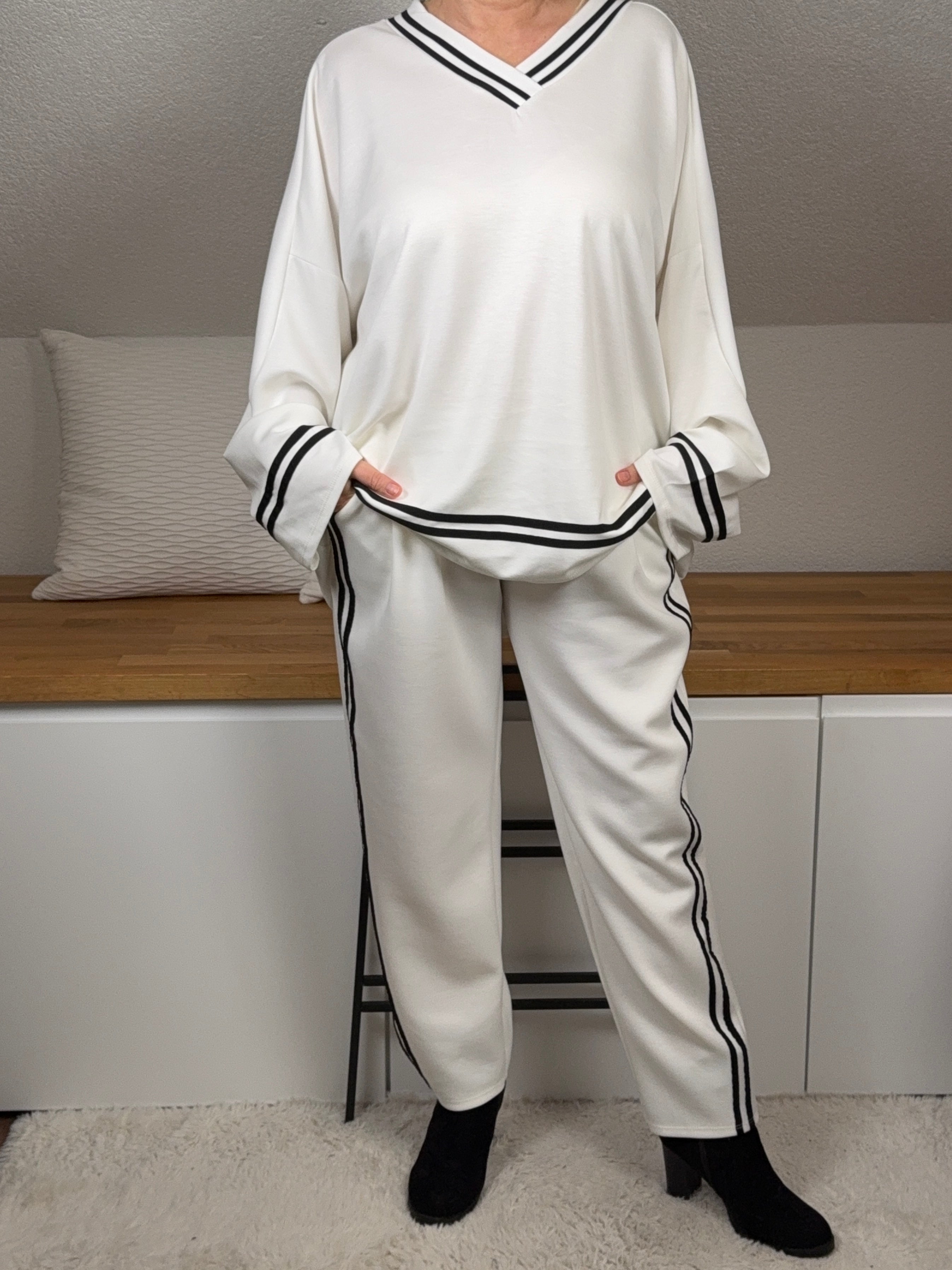 V-Pullover „Fluffi“ Einheitsgröße Gr. 46 - 52 in 3 Farben