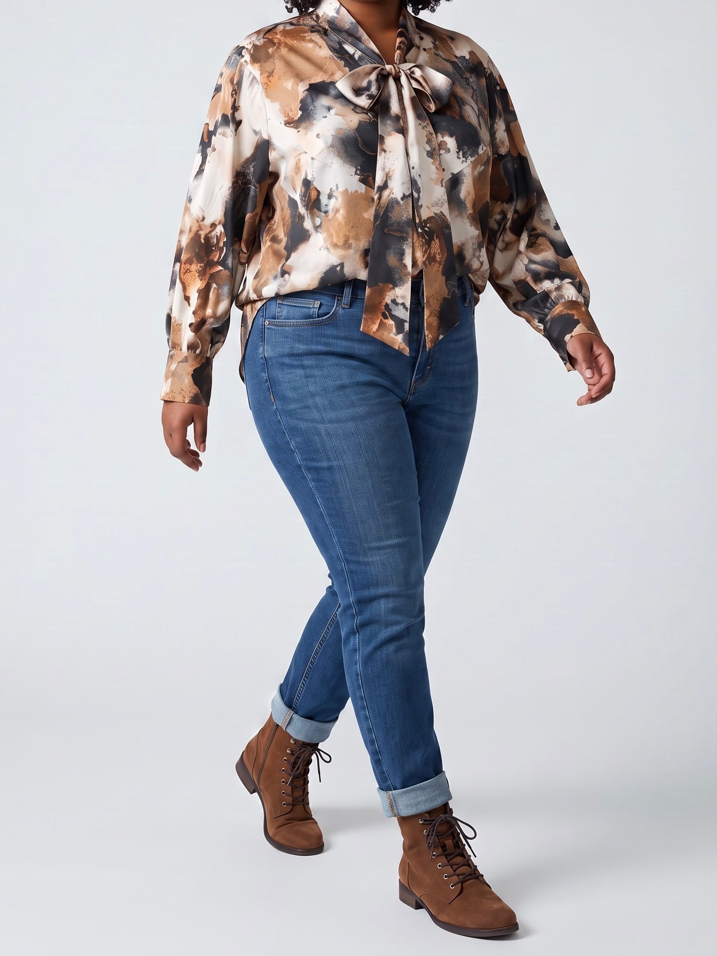 Elegante „Statement“ Bluse in 4 Varianten