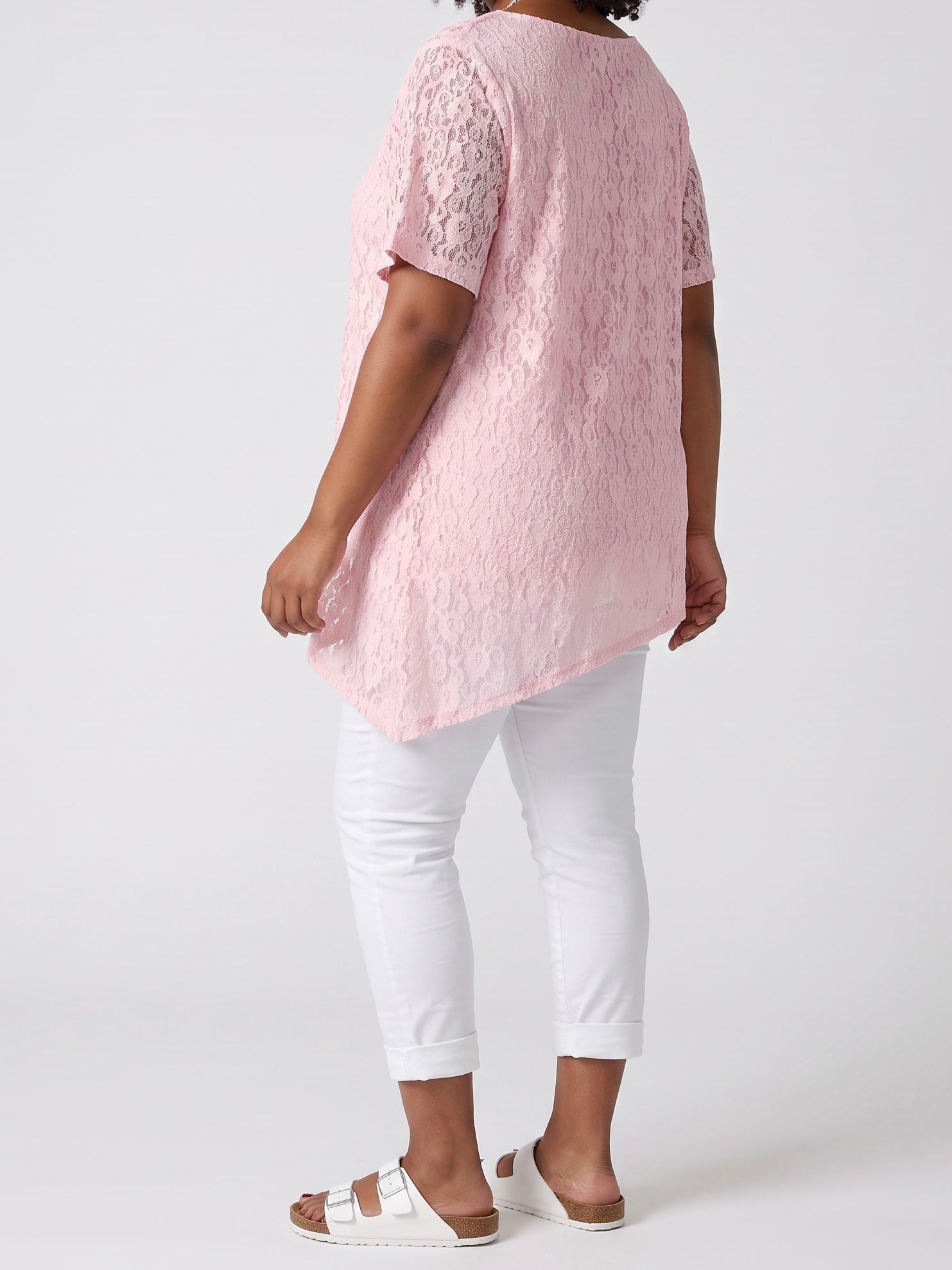 T - Shirt aus Spitze in 2 Farben