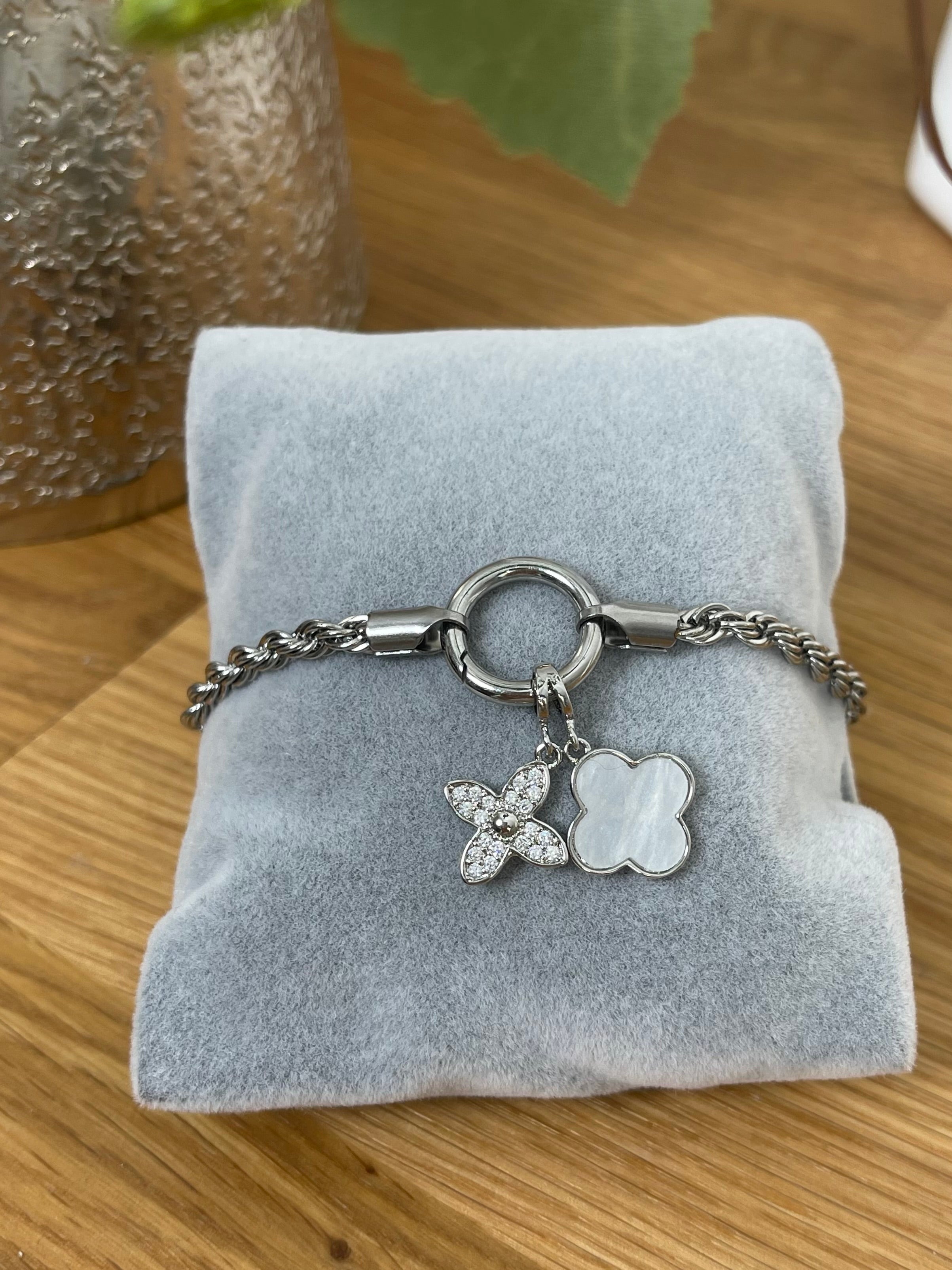 Vario - Armband Edelstahl in silber - Länge ca. 19 cm