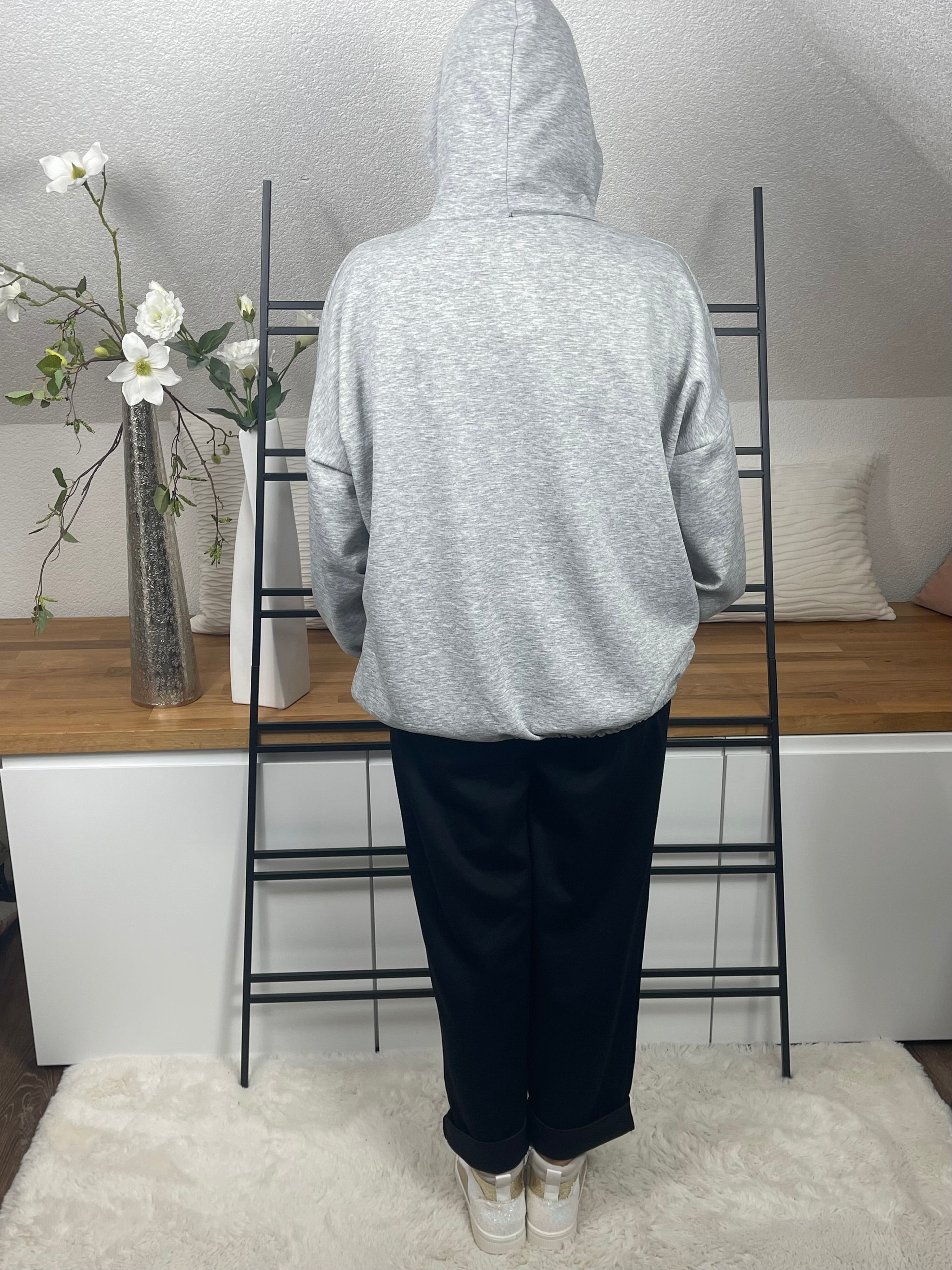 !!!!KEINE RETOURE MÖGLICH !!!!Damen - Hoodie mit stylischem Animal Print Einheitsgrösse Gr. 38 - 44 in 2 Farben