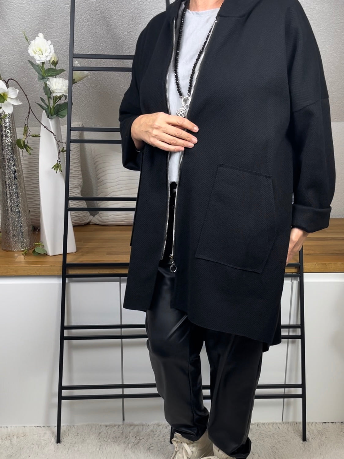 Mantel „Vintage“ Einheitsgrösse Gr. 42 - 48+ in 3 Farben