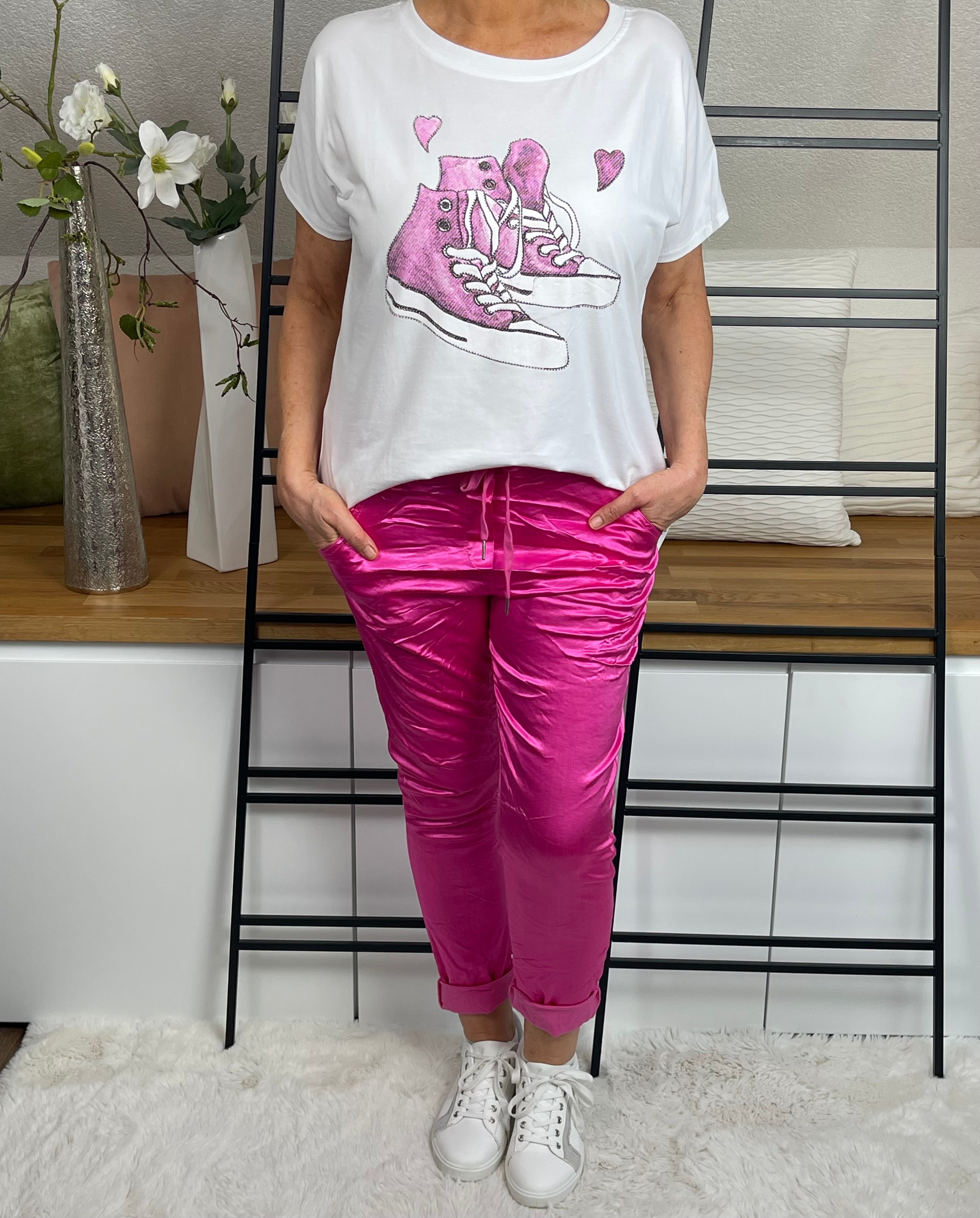 !!!!KEINE RETOURE MÖGLICH!!!! T - Shirt „Sneaker“ Einheitsgrösse Gr. 38 - 42/44 in 3 Farben