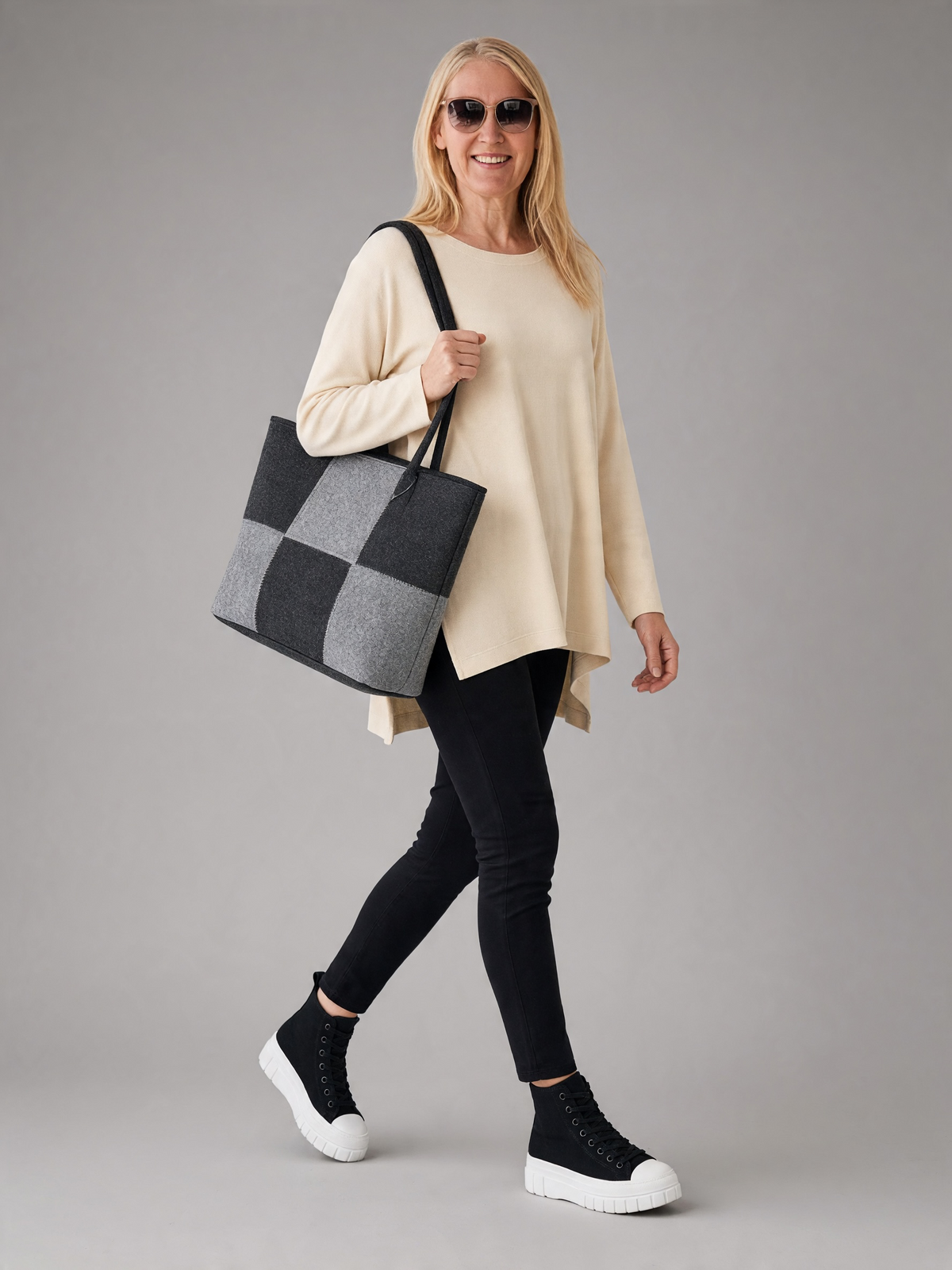 Pullover „Feinstrick“ in hellbeige