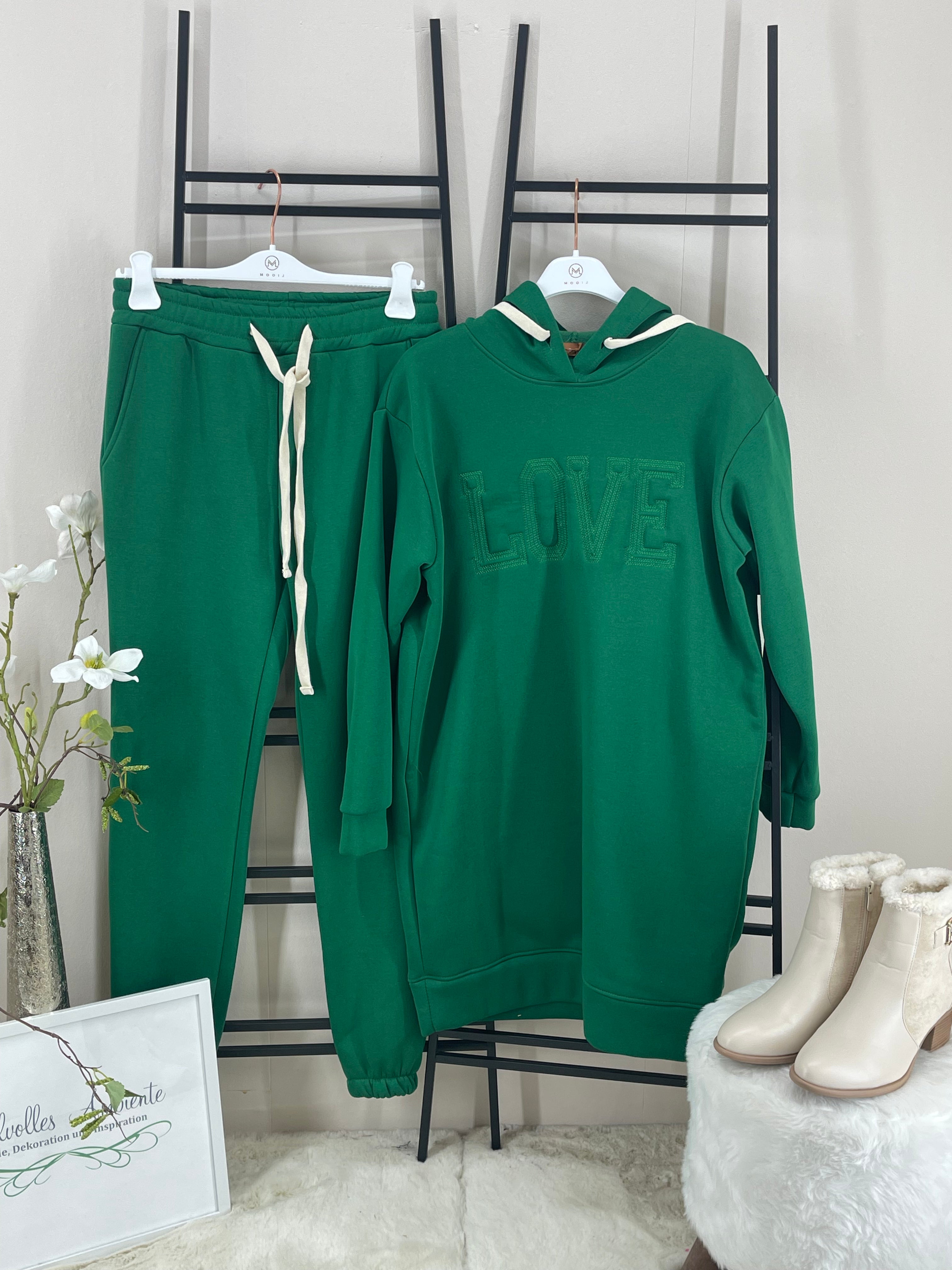 !!!!Keine RETOURE MÖGLICH!!! Hoodie - Kleid „Love“ Einheitsgrösse Gr. 36 - 42