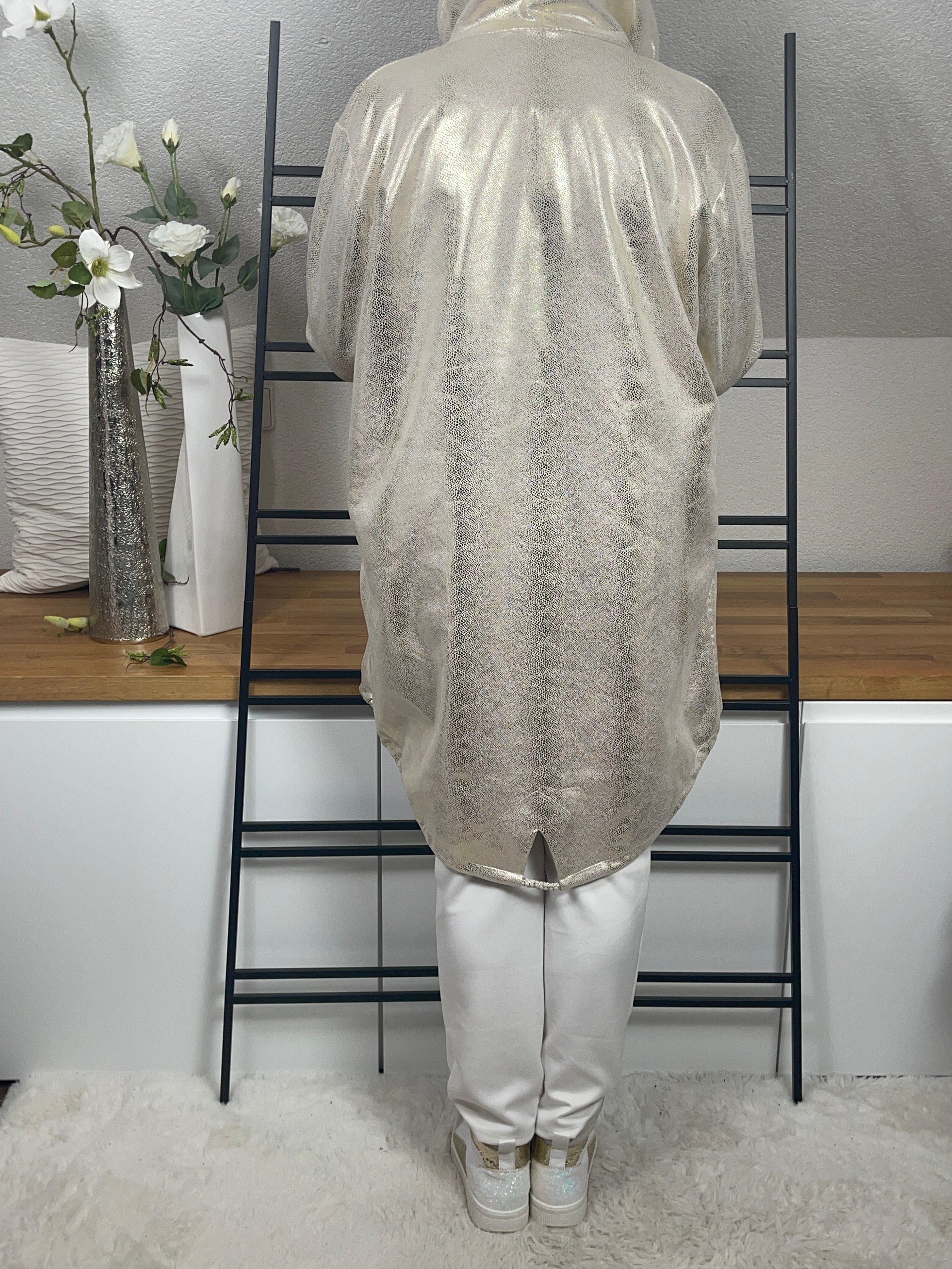 Elegante Damen Lederimitat - Jacke Einheitsgrösse Gr. 42- 48 in 2 Farben