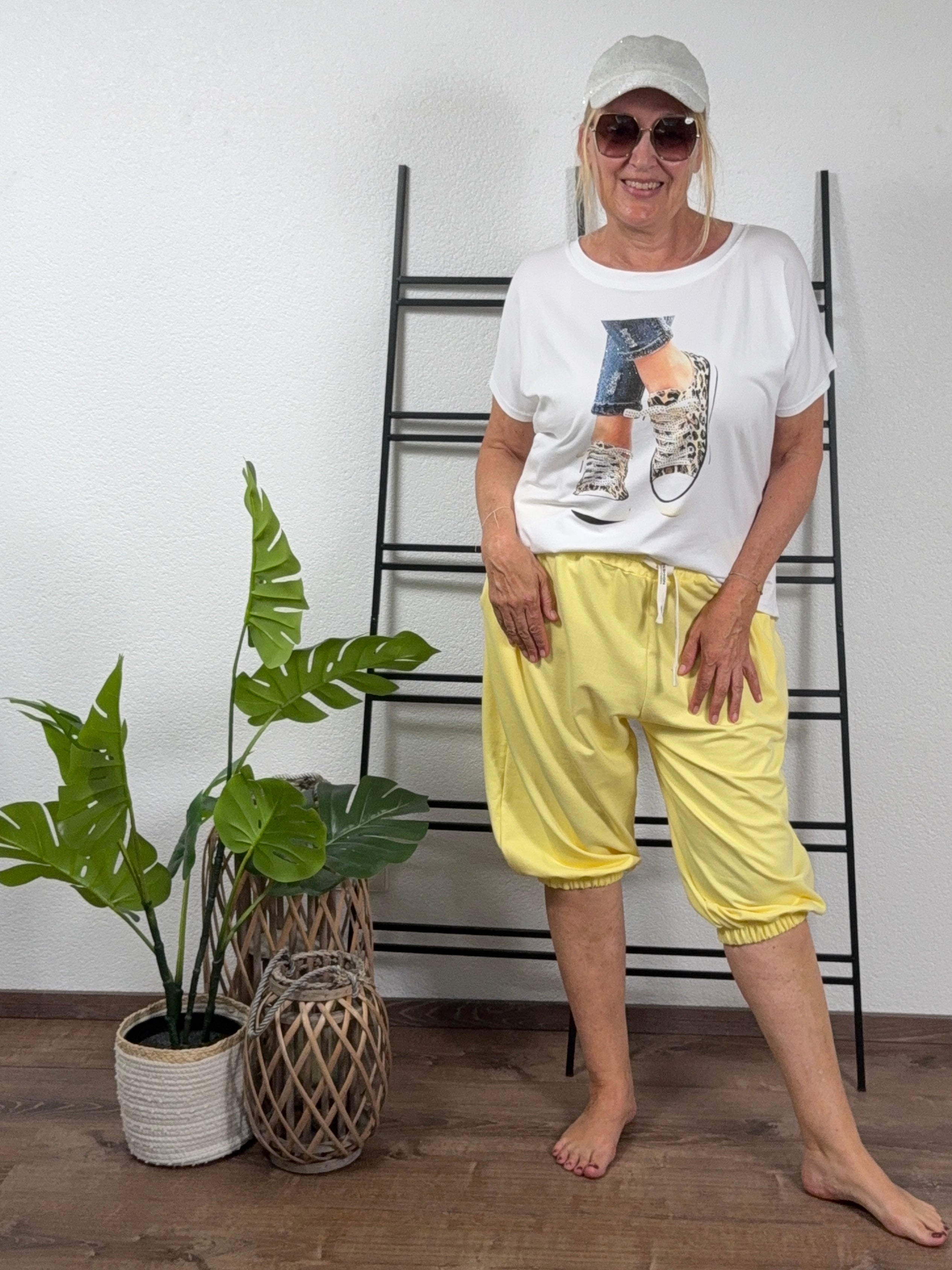 3/4 Pumphose „Fluffi“ mit Kordelzug in 3 Farben