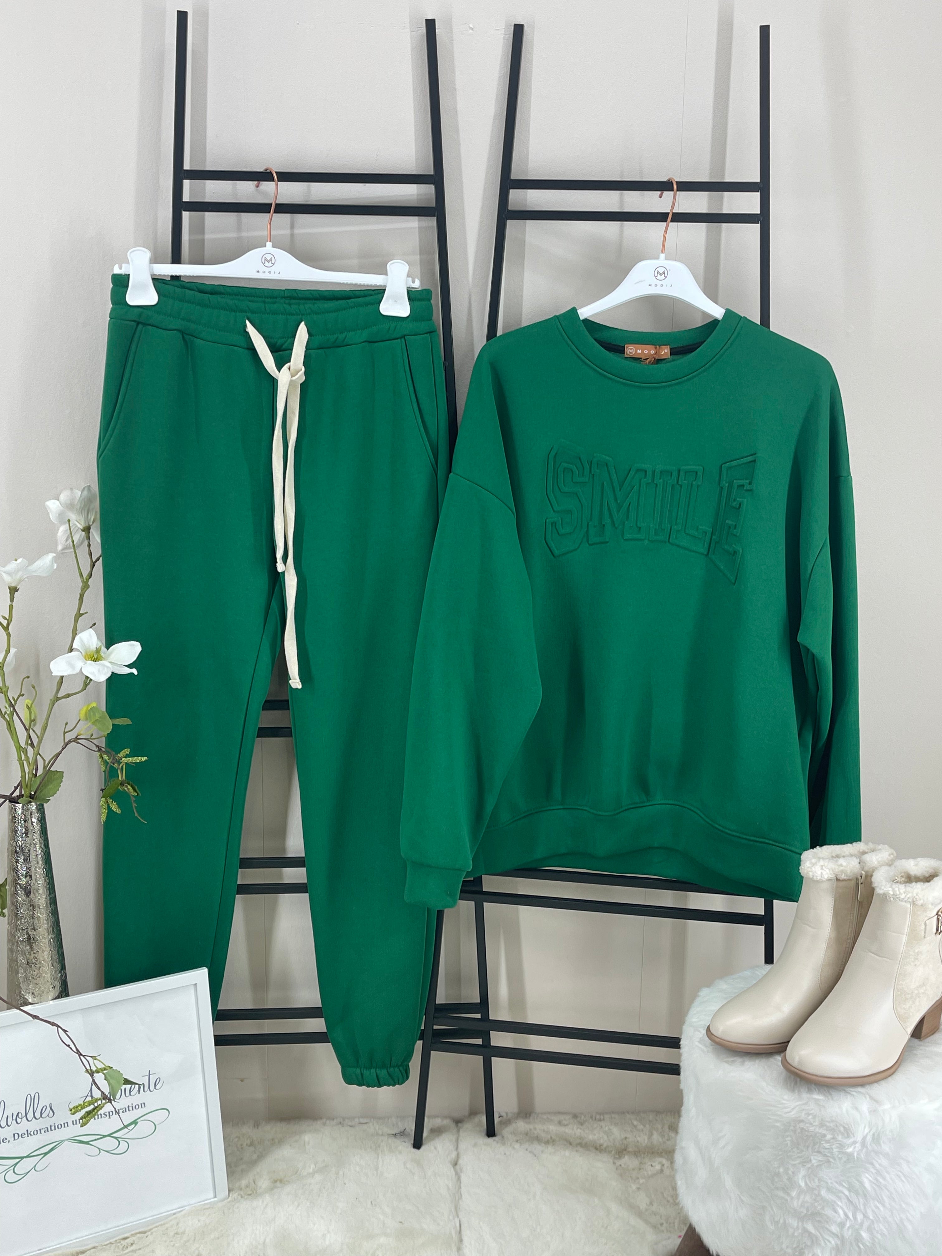 2 tlg. Kombi „Smile“  Einheitsgröße Gr. 36 - 42 in 5 Farben