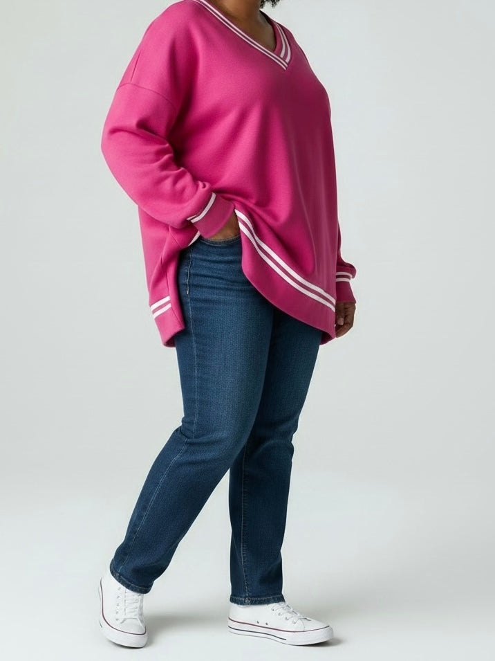 V-Pullover „Fluffi“ in 2 Farben