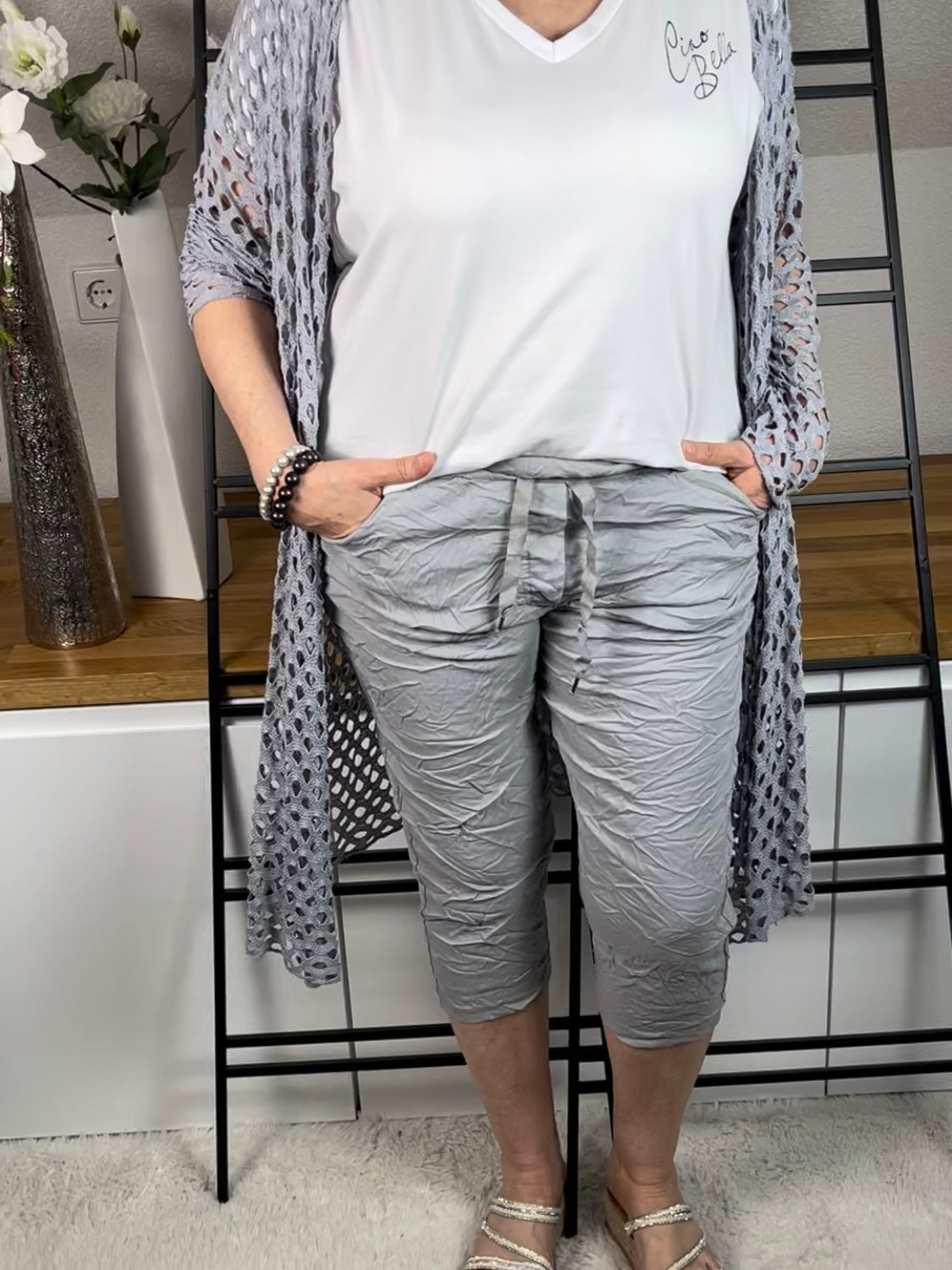 !!!!KEINE RETOURE MÖGLICH!!!! 
T - Shirt „Ciao Bella“  Einheitsgrösse Gr. 36 - 42/44 in 4 Farben