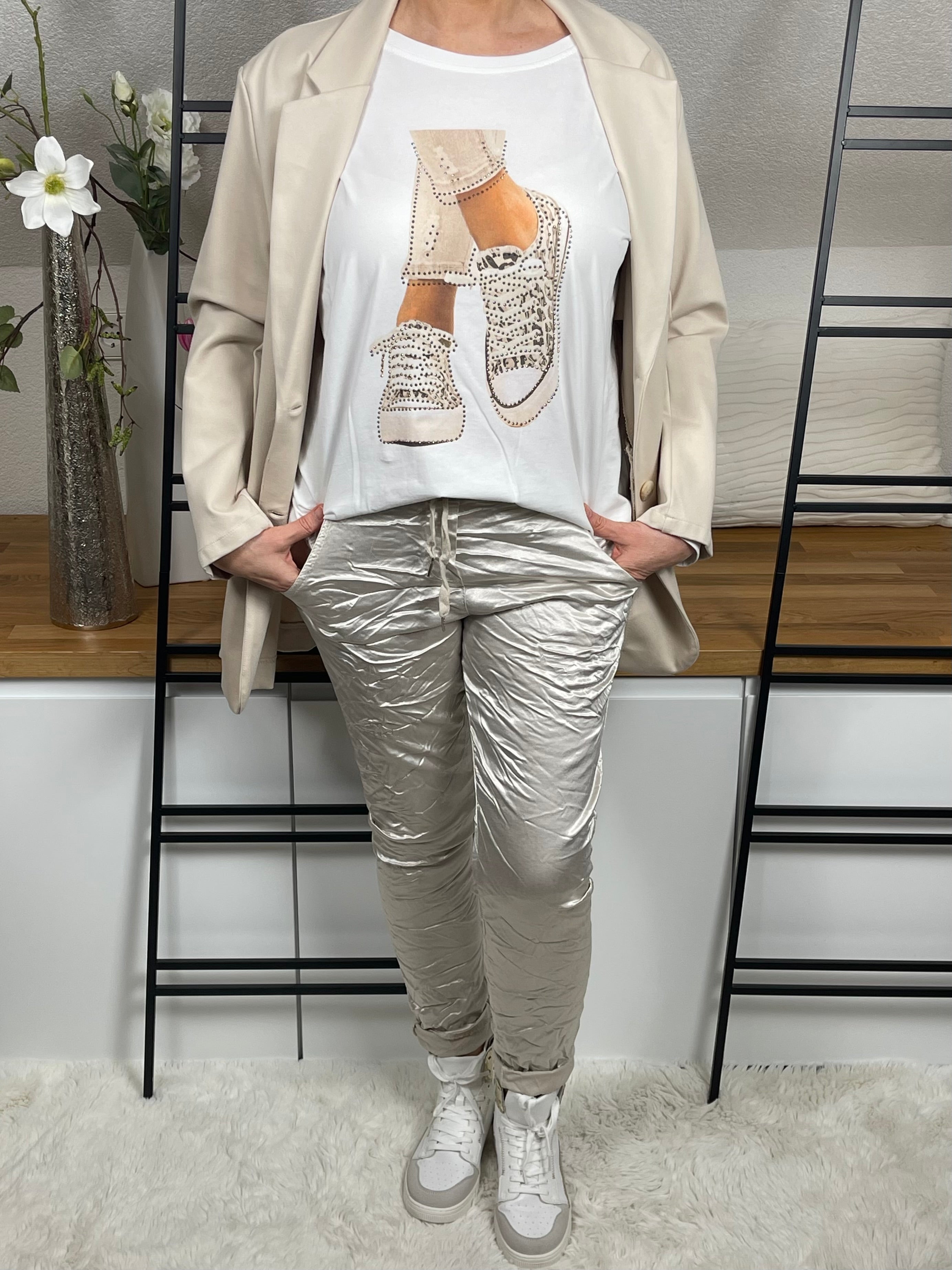 Damen Shirt „Sneaker“ Einheitsgröße Gr. 38- 44 in vielen Farben