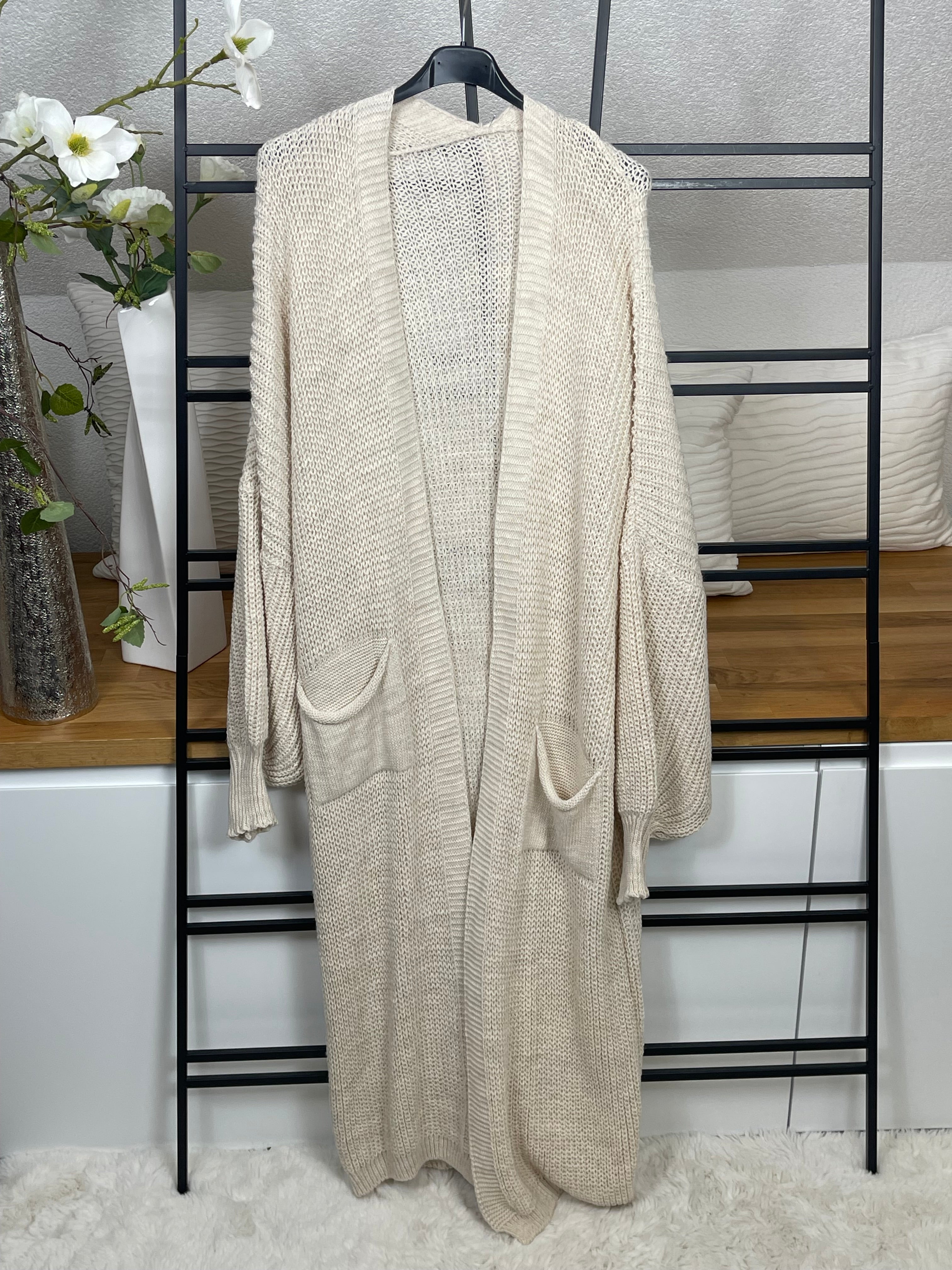 !!!KEINE RETOURE MÖGLICH !!! Strickmantel „Elise“ Einheitsgrösse Gr. 36 - 44/46