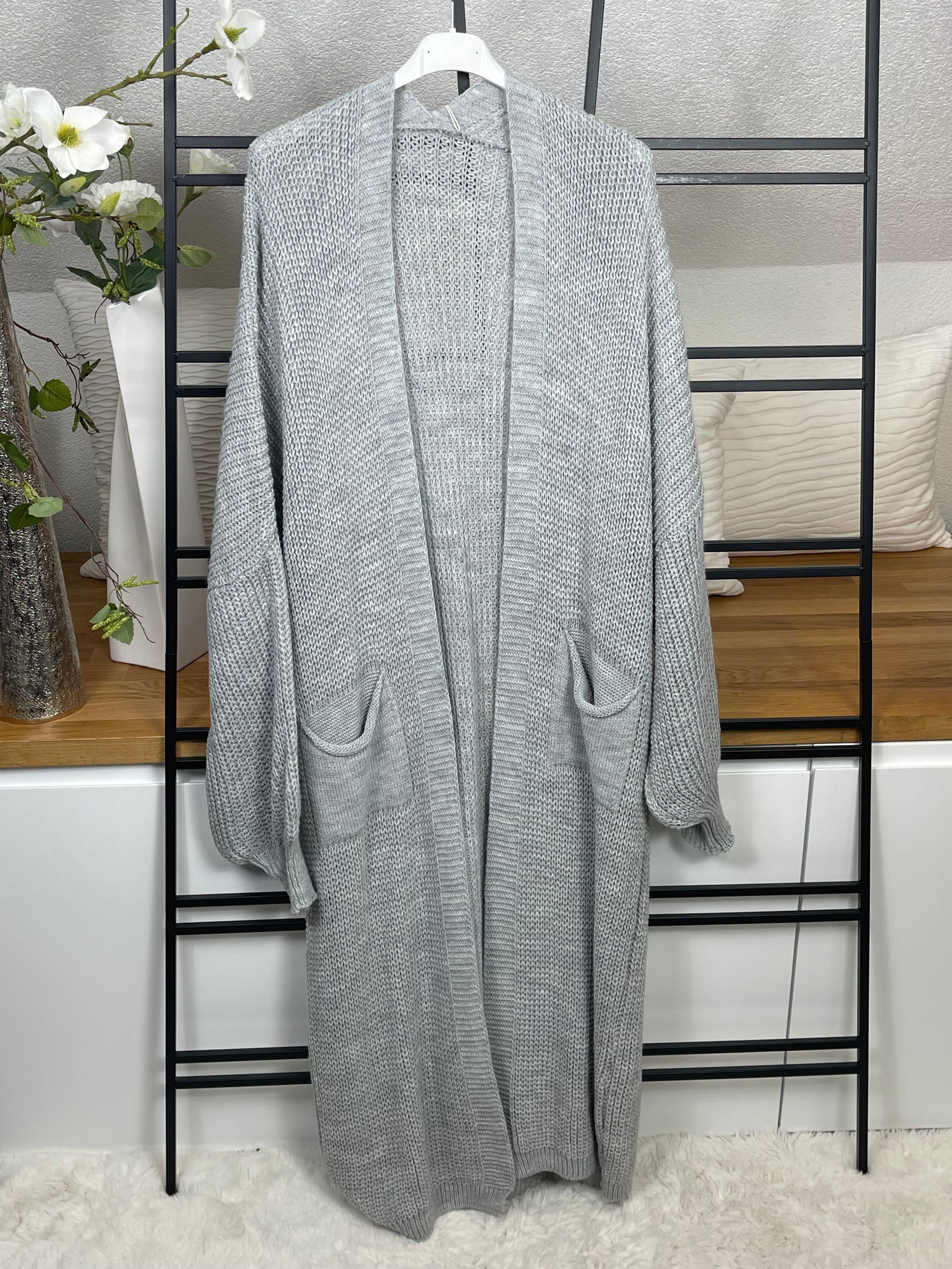 !!!KEINE RETOURE MÖGLICH !!! Strickmantel „Elise“ Einheitsgrösse Gr. 36 - 44/46