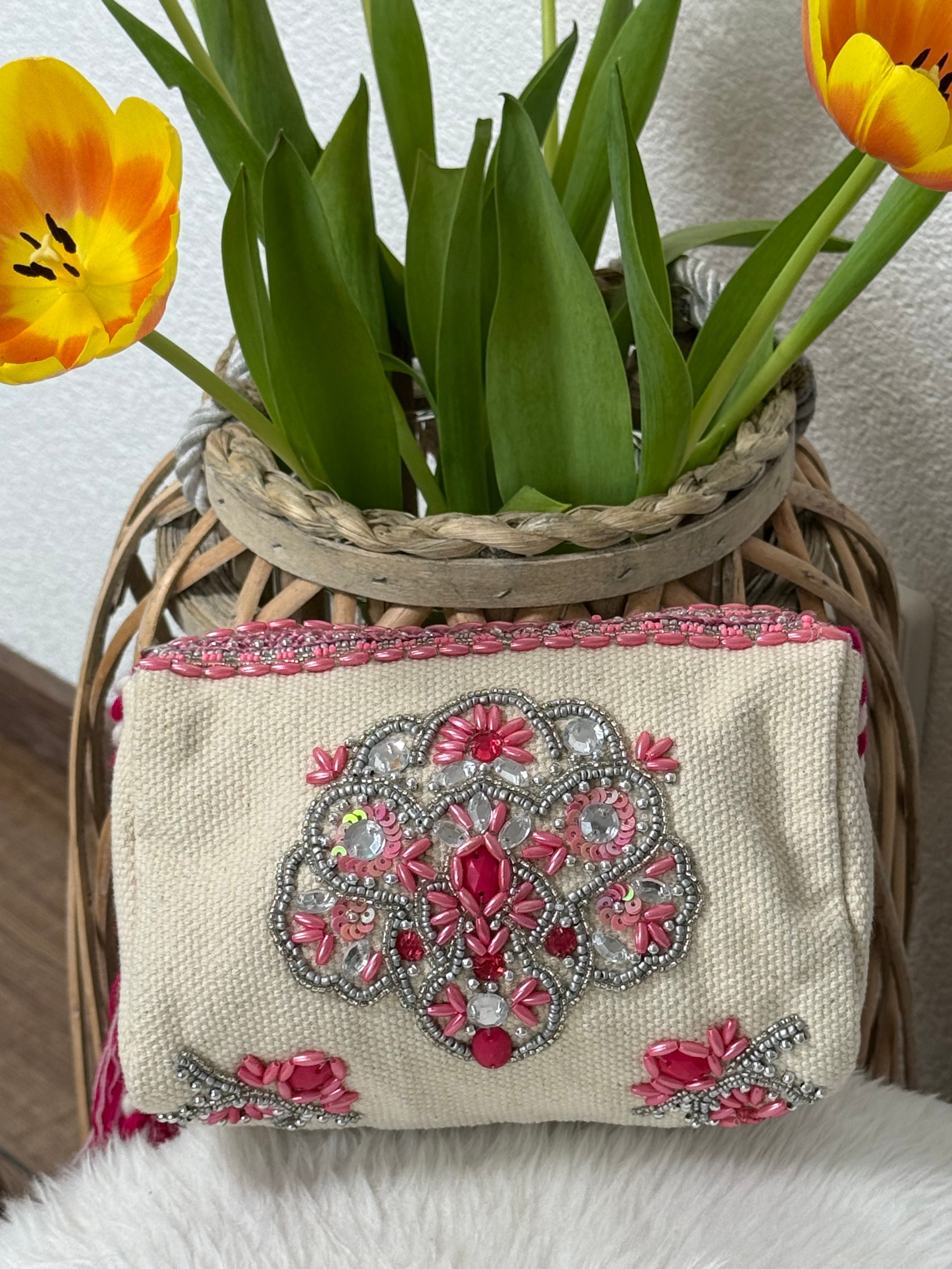 Handgefertigte „Boho“ Schulter - Tasche in 2 Farben
