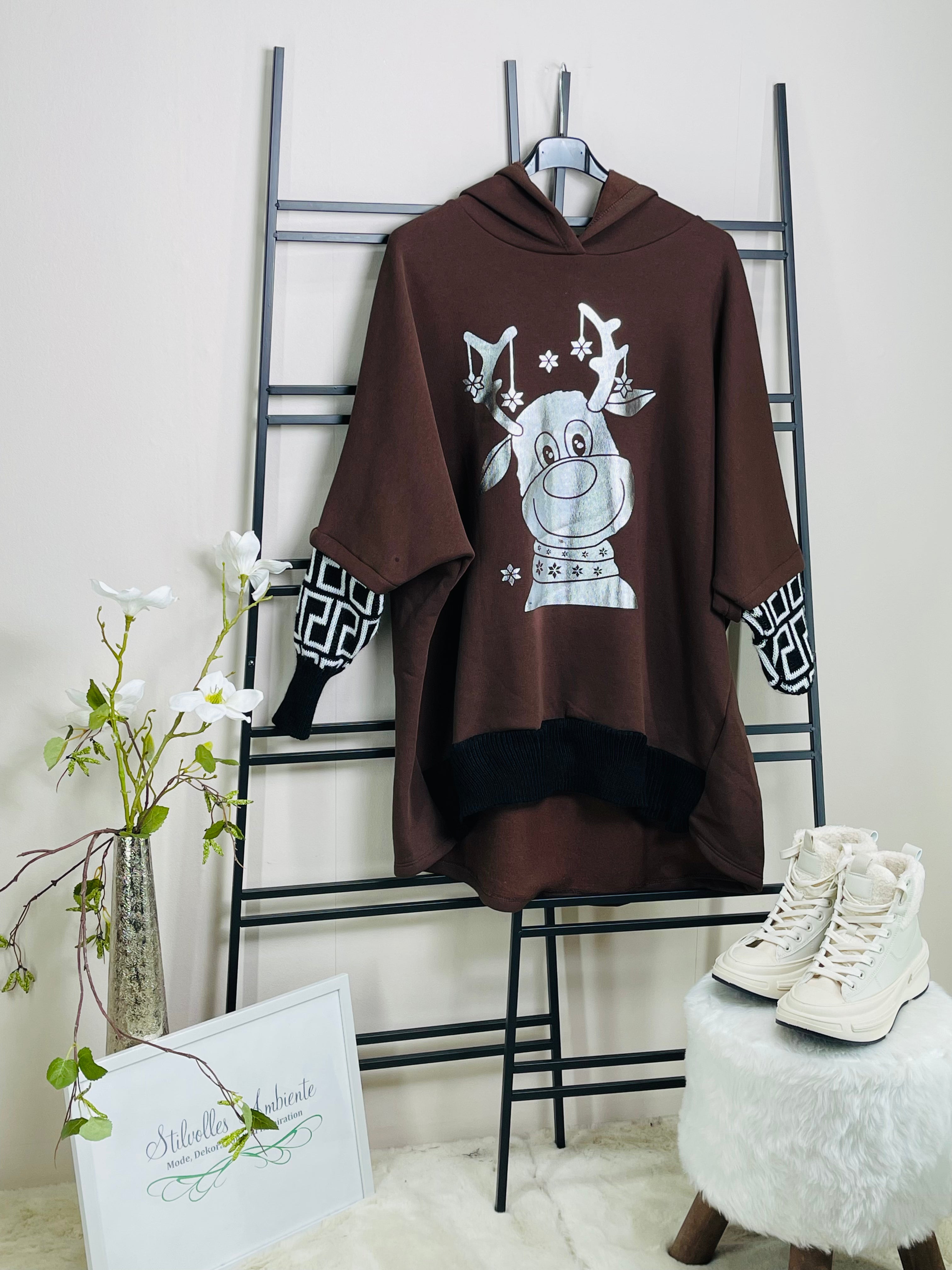 Hoodie „Rudolf“ Einheitsgrösse Gr. 36 - 48