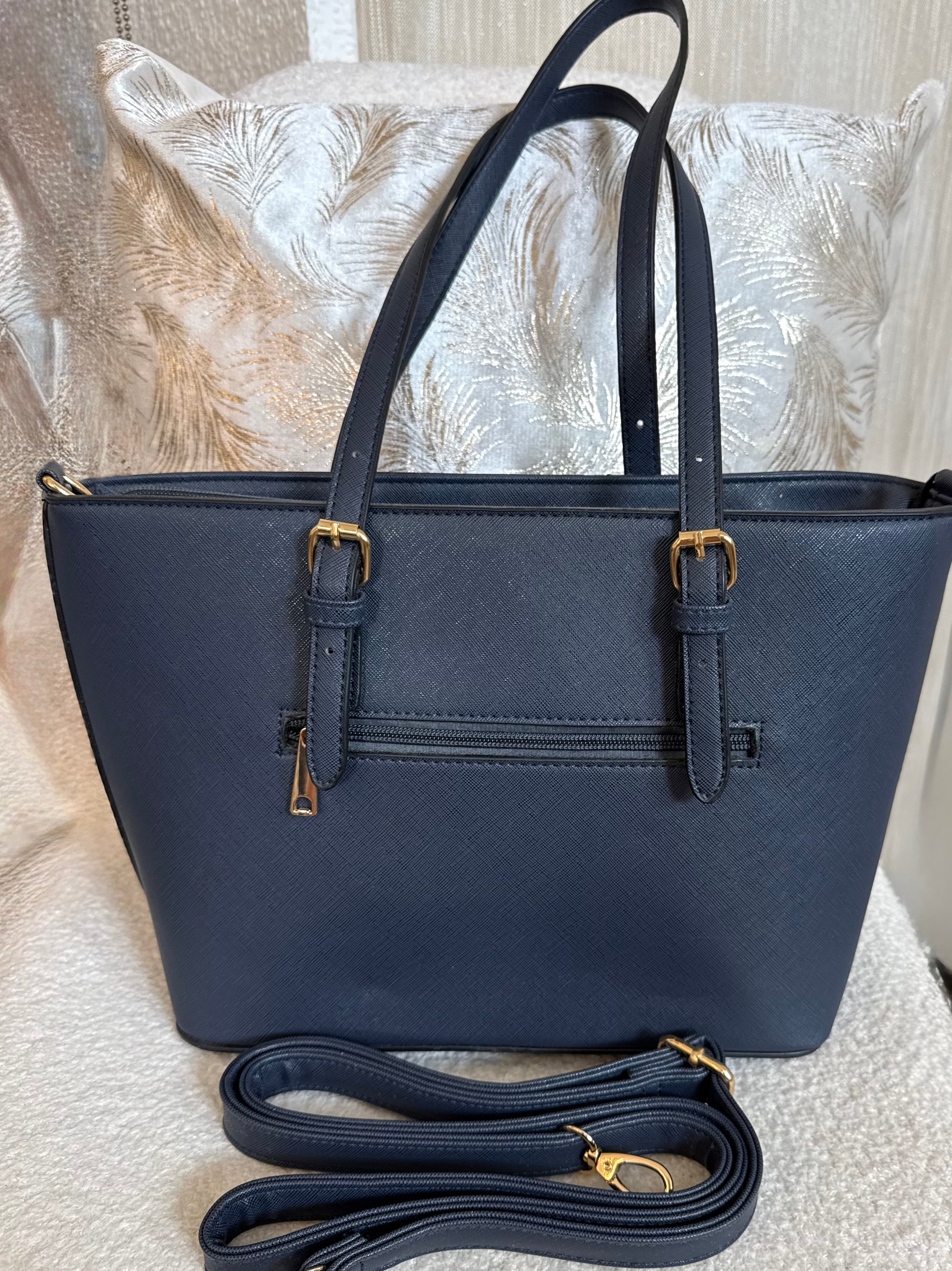 Große Schulter - Tasche in marineblau
