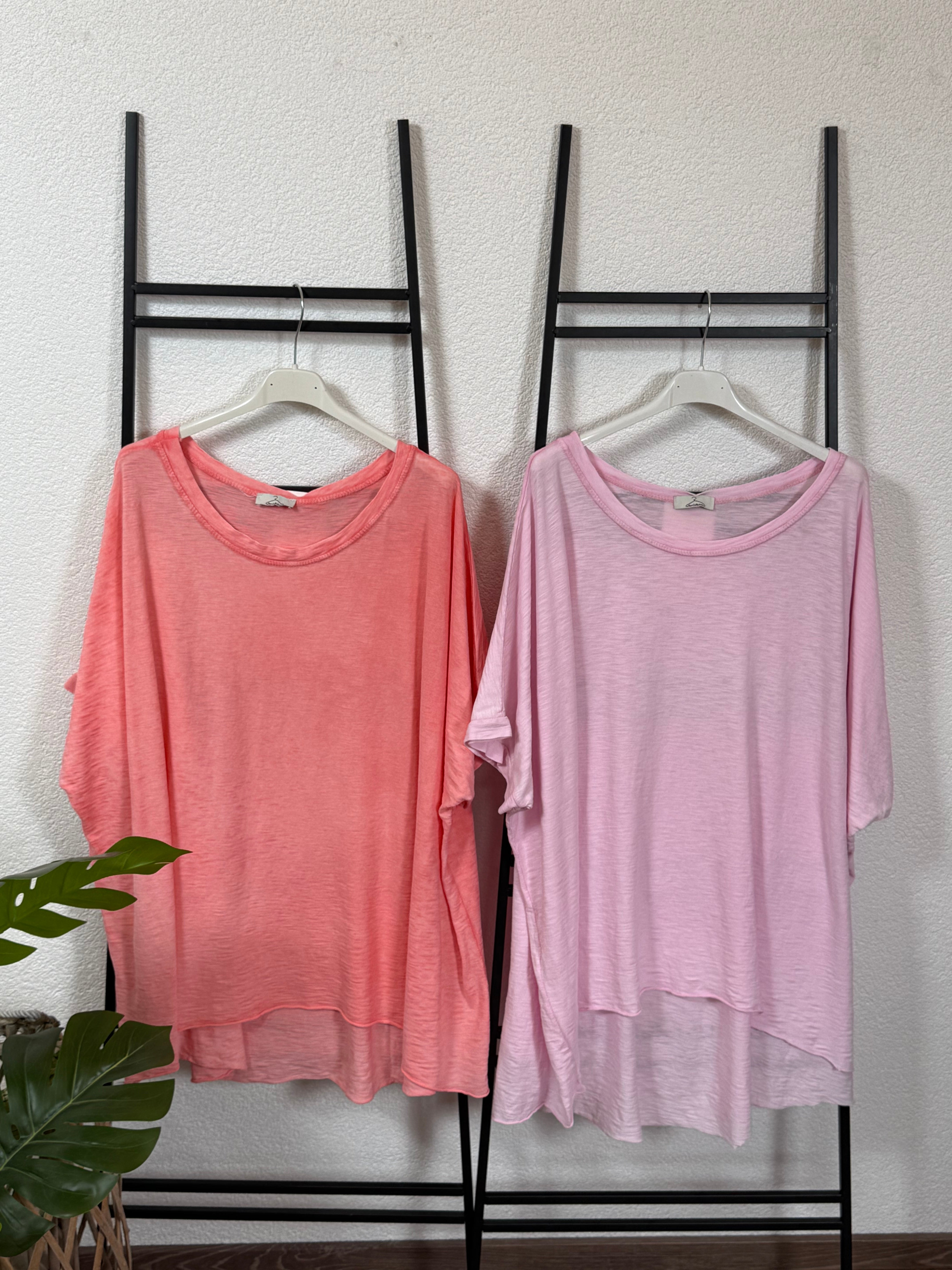 T - Shirt „Vintage“ Einheitsgröße Gr. 38 - 46 in 5 Farben