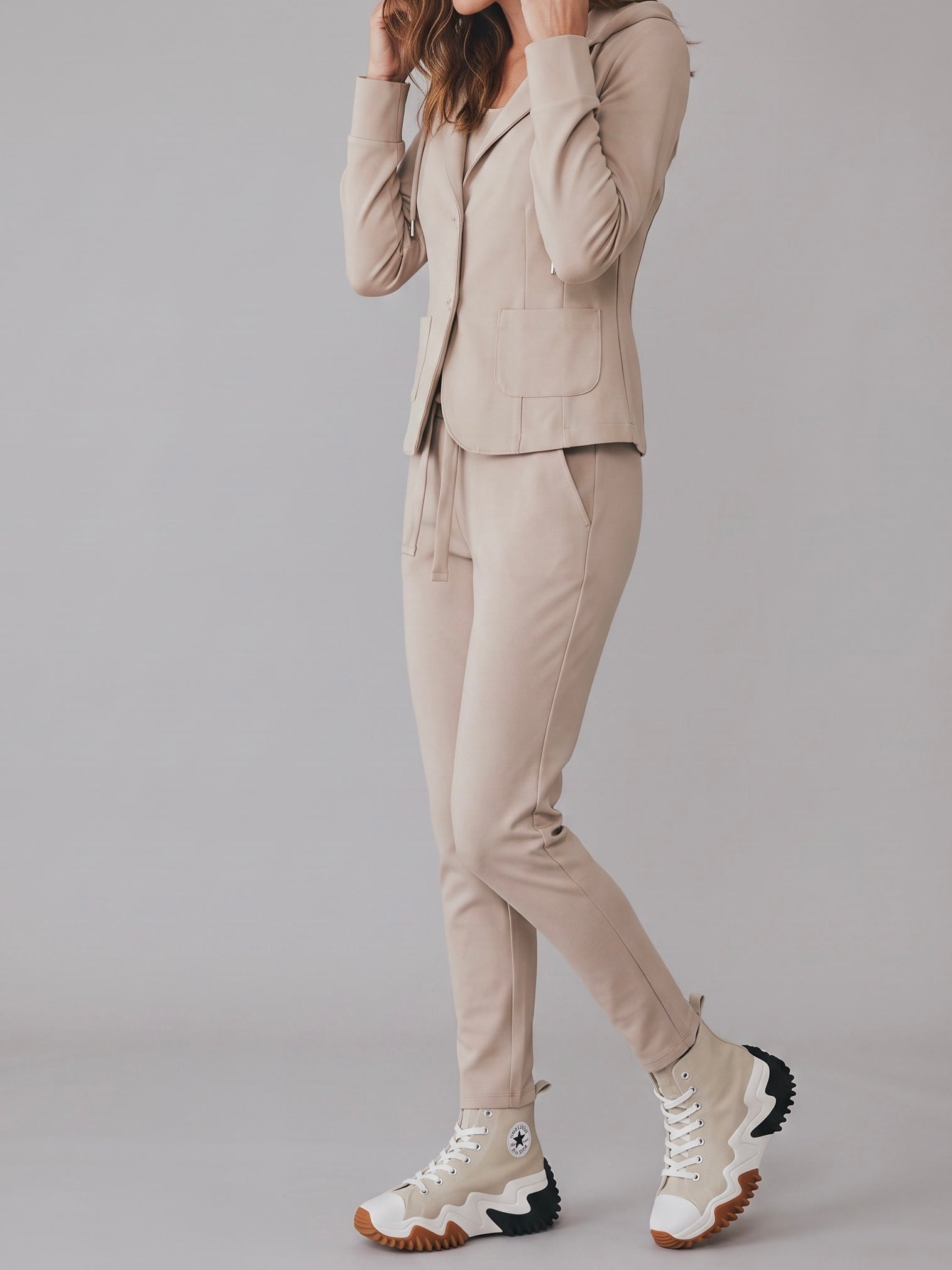 Blazer mit Kapuze „Esvivid“ in beige
