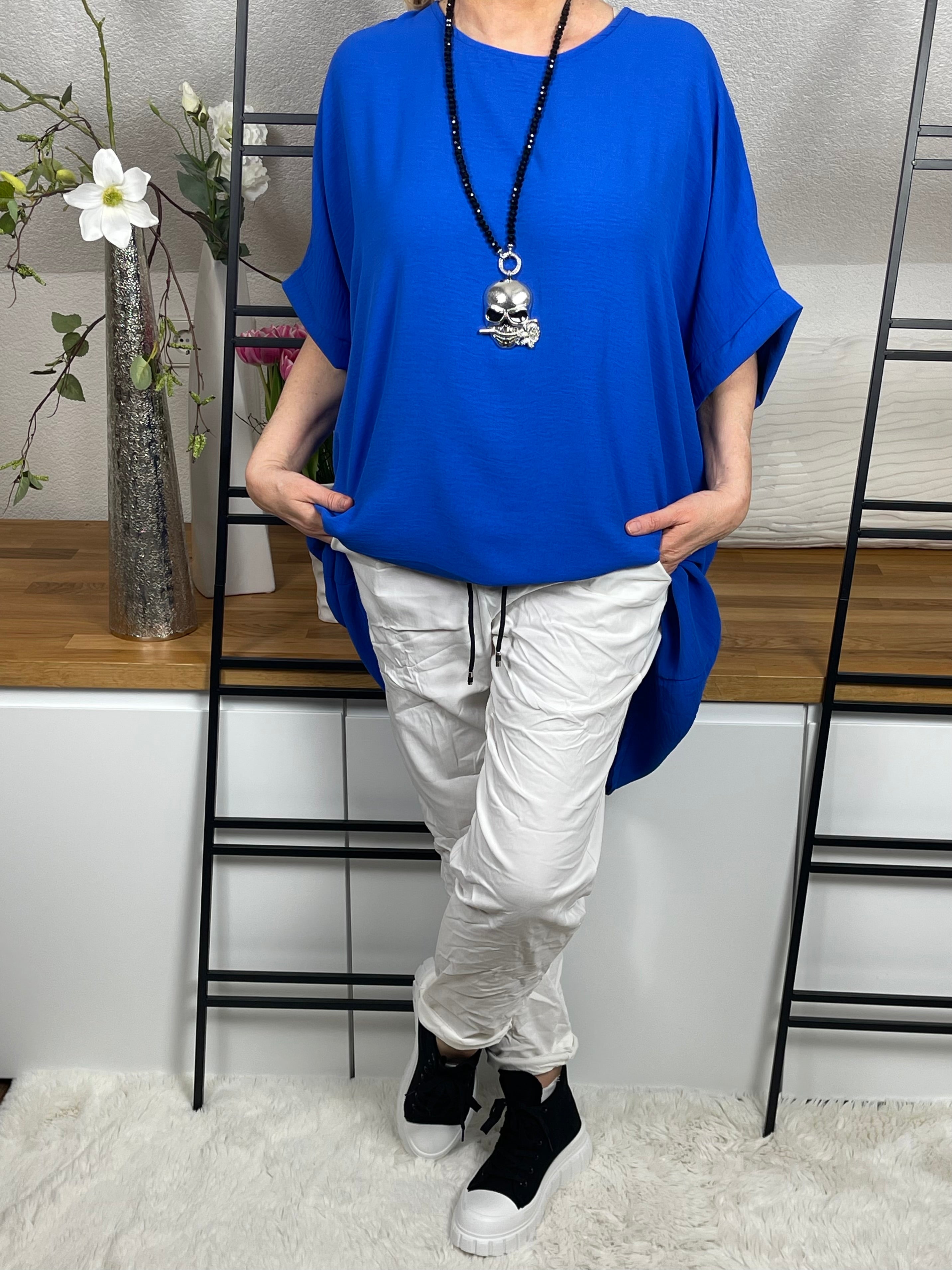 !!!!KEINE RETOURE MÖGLICH!!!! Damen Tunika - Shirt Einheitsgrösse Gr. 44 - 52 in 8 Farben