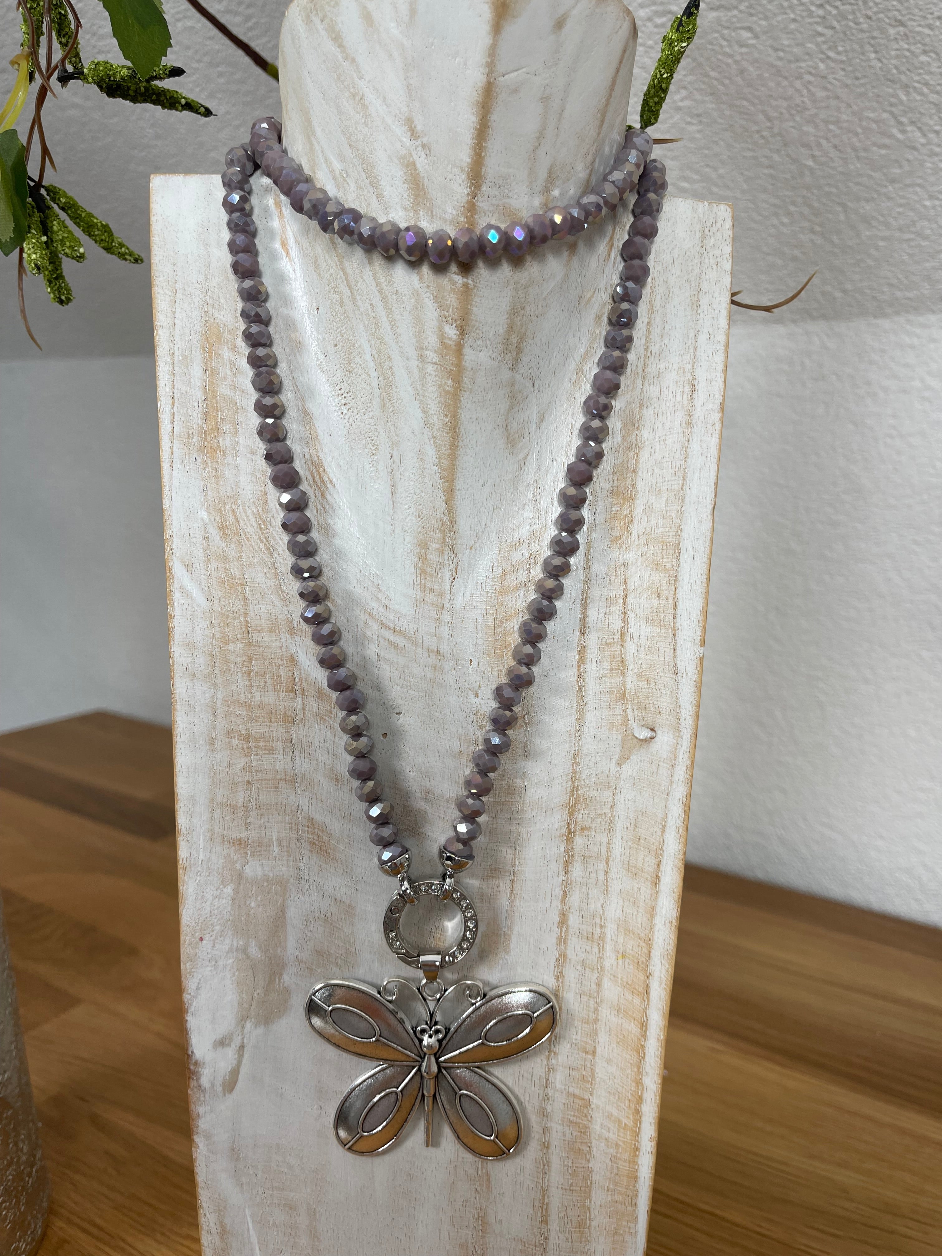 Vario - Perlen - Kette ca. 80 cm verschiedene Farben