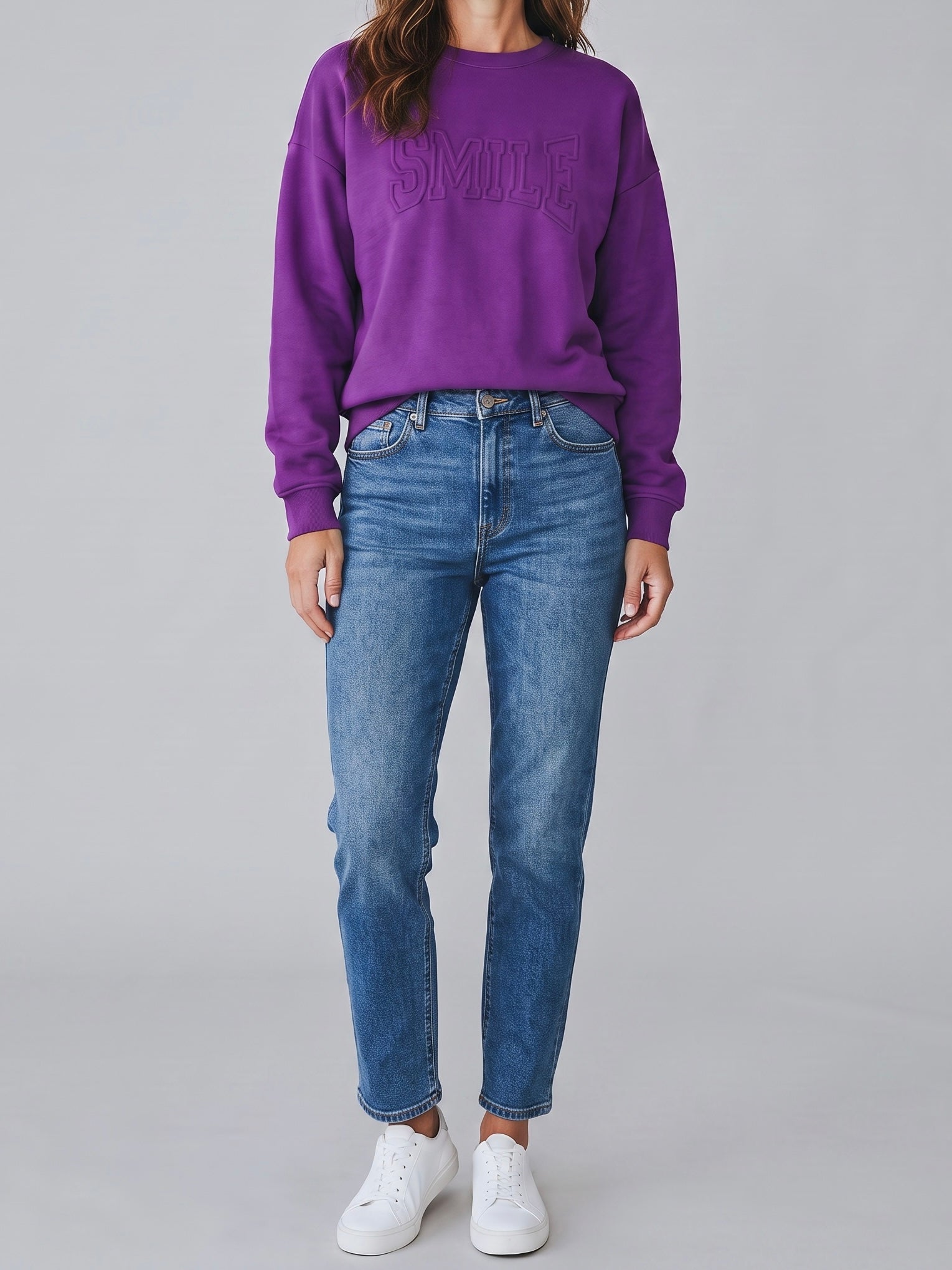 Hochwertiger dicker, flauschiger Pullover „Smile“ in 3 Farben