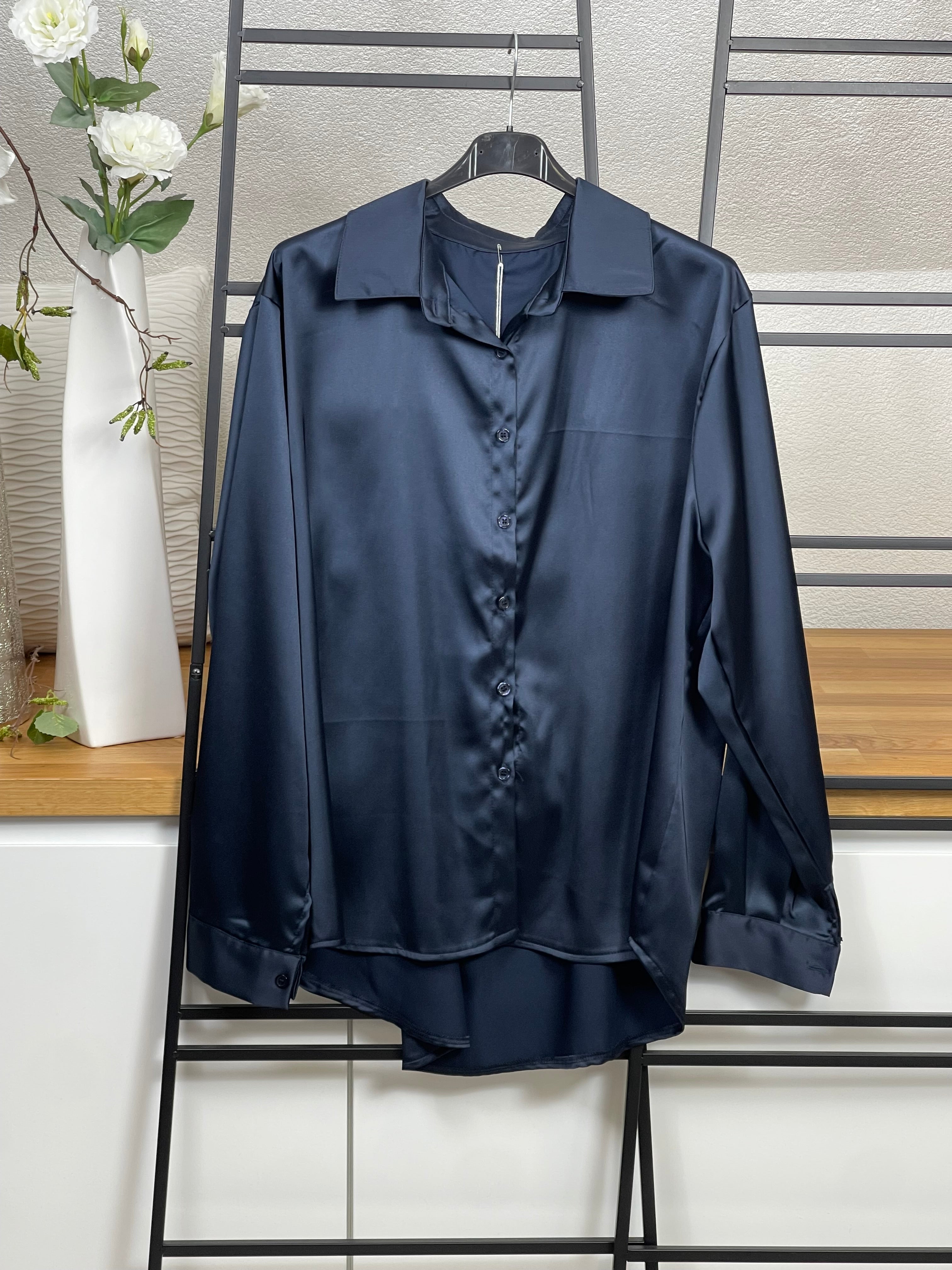 Glanz - Bluse mit Seide in 3 Farben