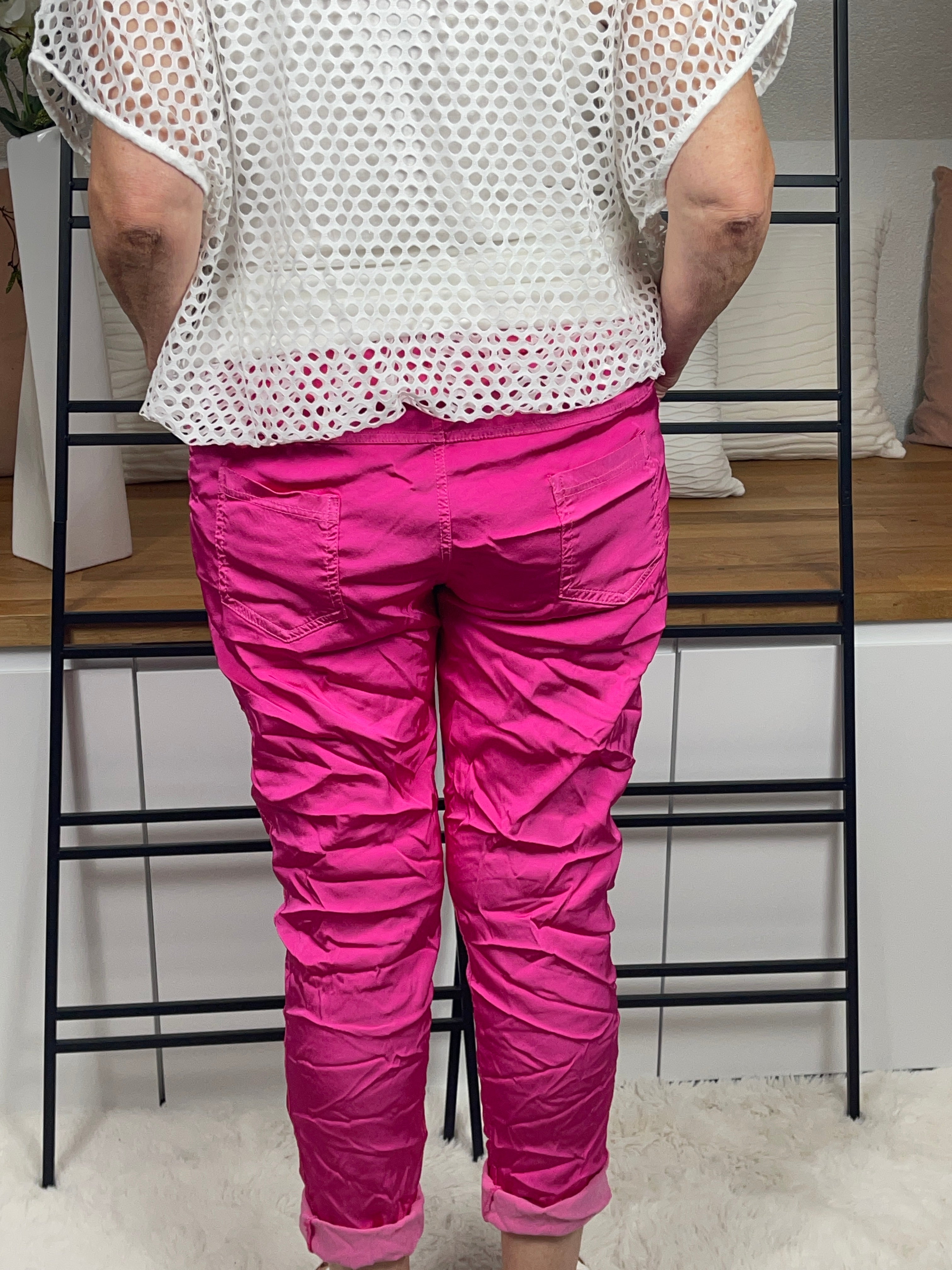 !!!KEINE RETOURE MÖGLICH !!! Damen - Jogpant „Shiney“ Einheitsgrösse Gr. 42 - 48+ in 9 Farben