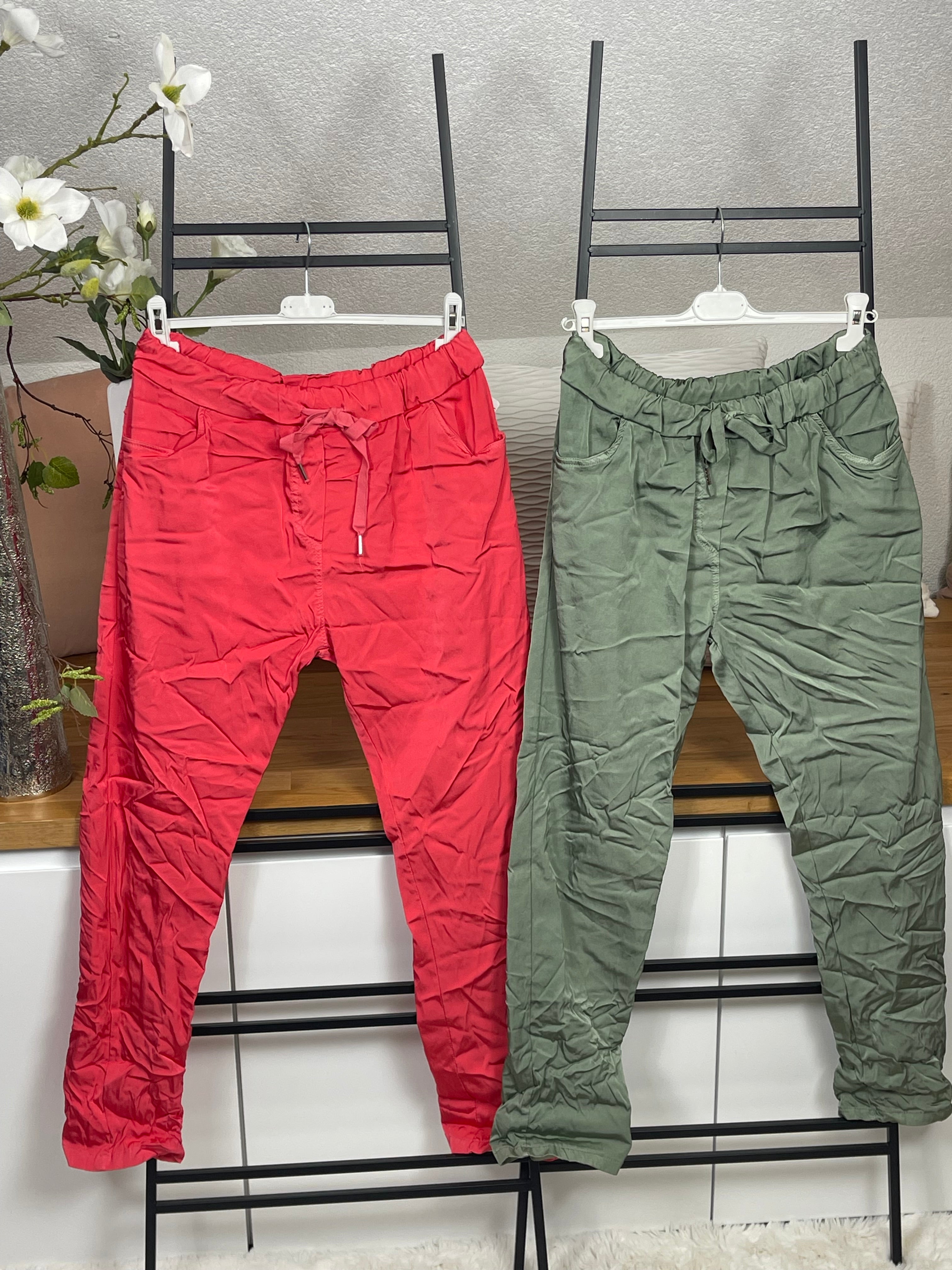 !!!KEINE RETOURE MÖGLICH !!! Damen - Jogpant „Shiney“ Einheitsgrösse Gr. 42 - 48+ in 9 Farben