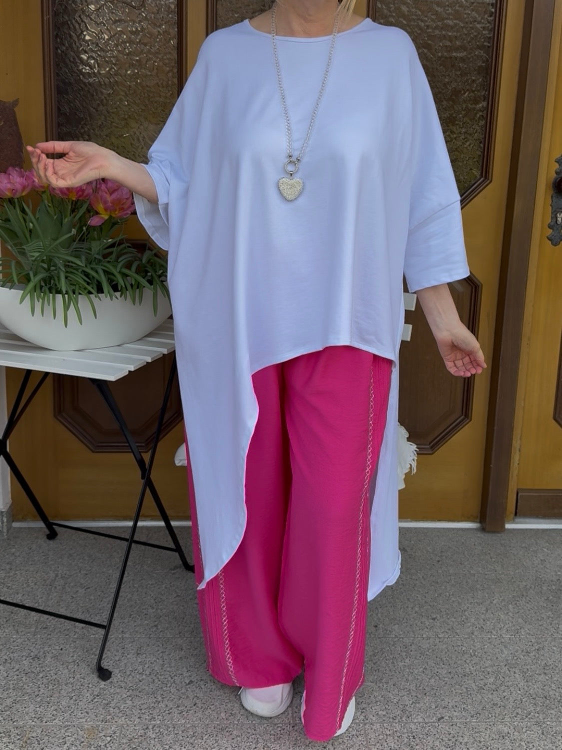 Raffinierte Tunika Einheitsgrösse Gr. 42 - 50 in 2 Farben