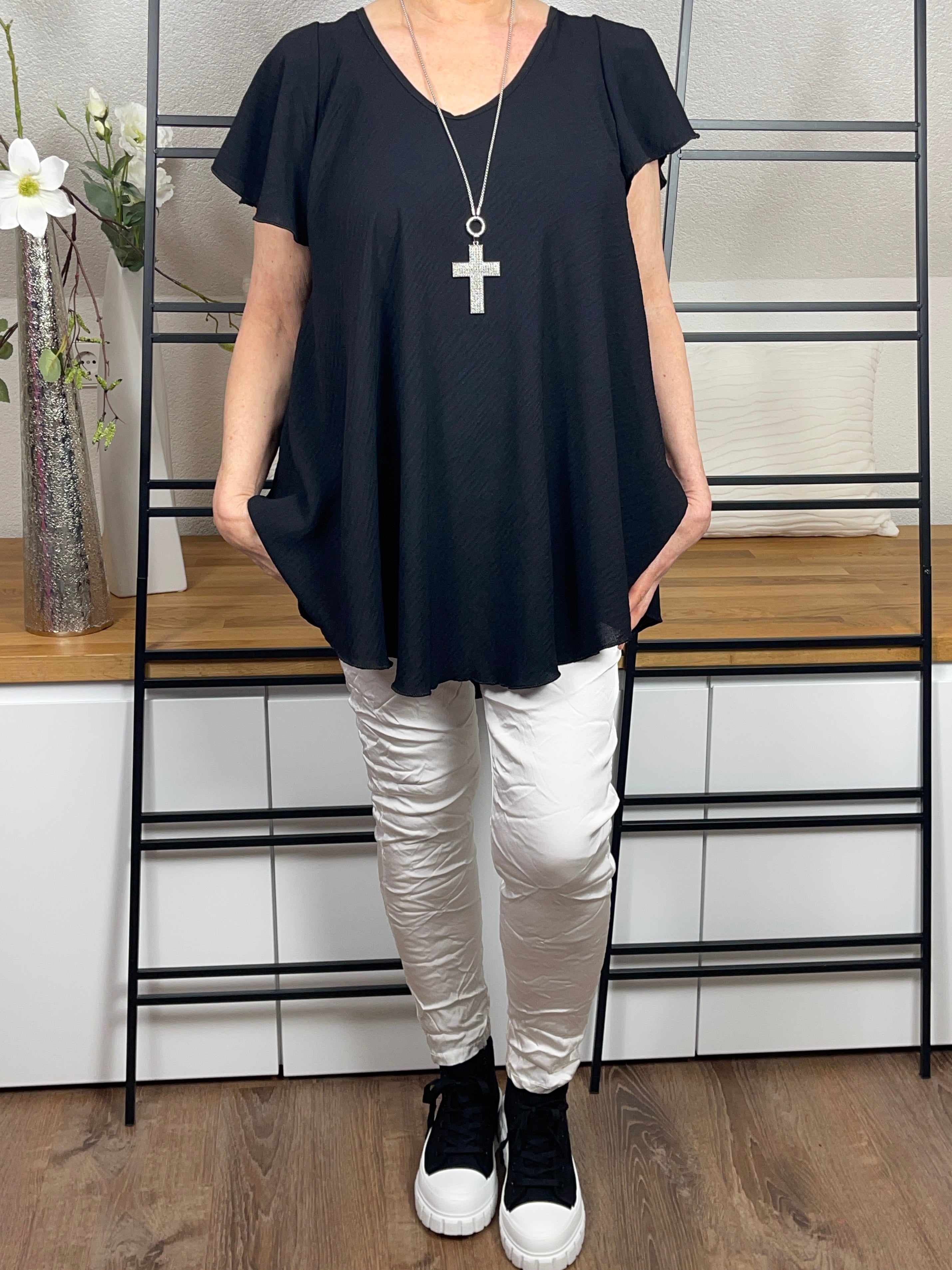 !!!!KEINE RETOURE MÖGLICH!!!! Damen - T - Shirt in leichter A Form Einheitsgrösse Gr. 38 - 44 in 3 Farben