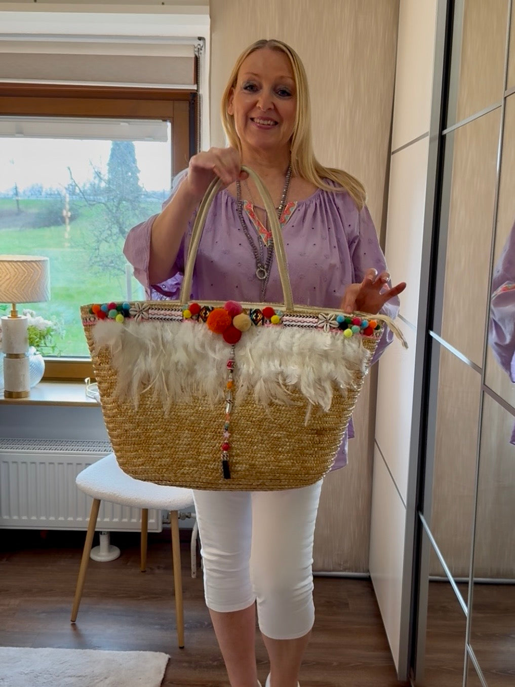 Toller großer „Boho“ Korb