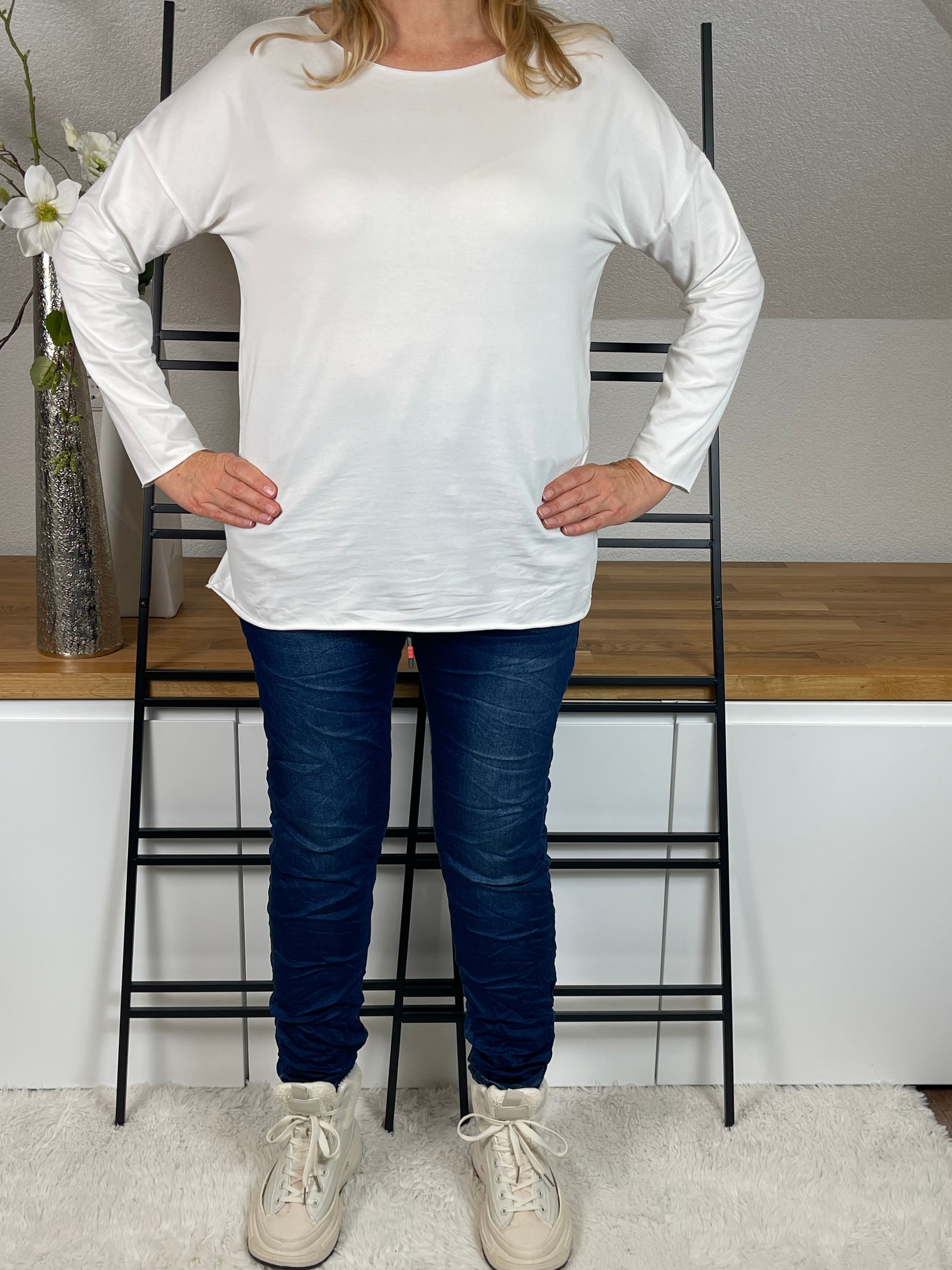 Damen Basic Shirt Einheitsgrösse Gr. 36 - 44 in vielen Farben