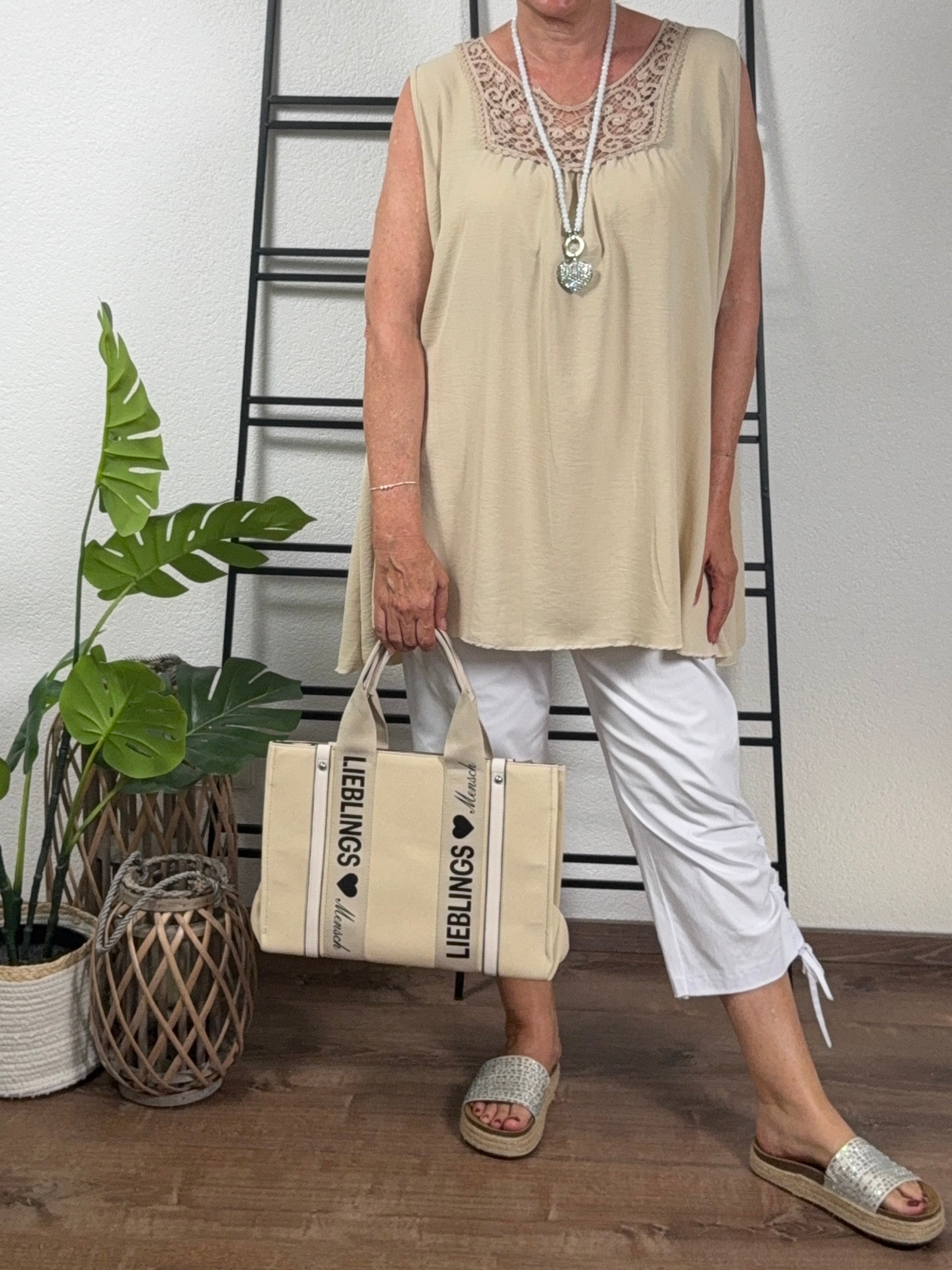 3/4 Jogpant mit seitlicher Raffung in 3 Farben