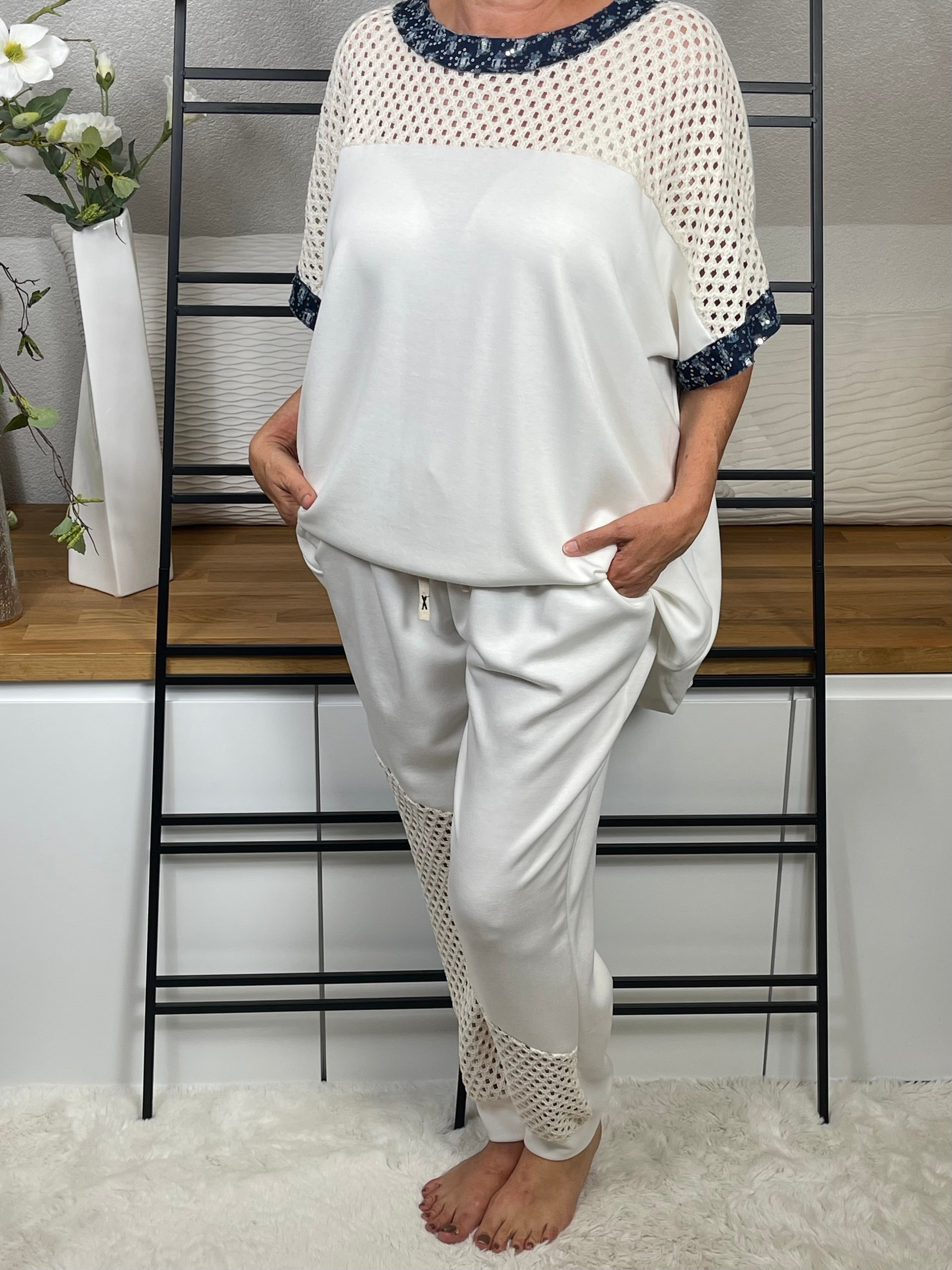 Damen Jogpant „Fluffi - Elegance“ Einheitsgrösse Gr. 42/44 - 50/52 in 2 Varianten