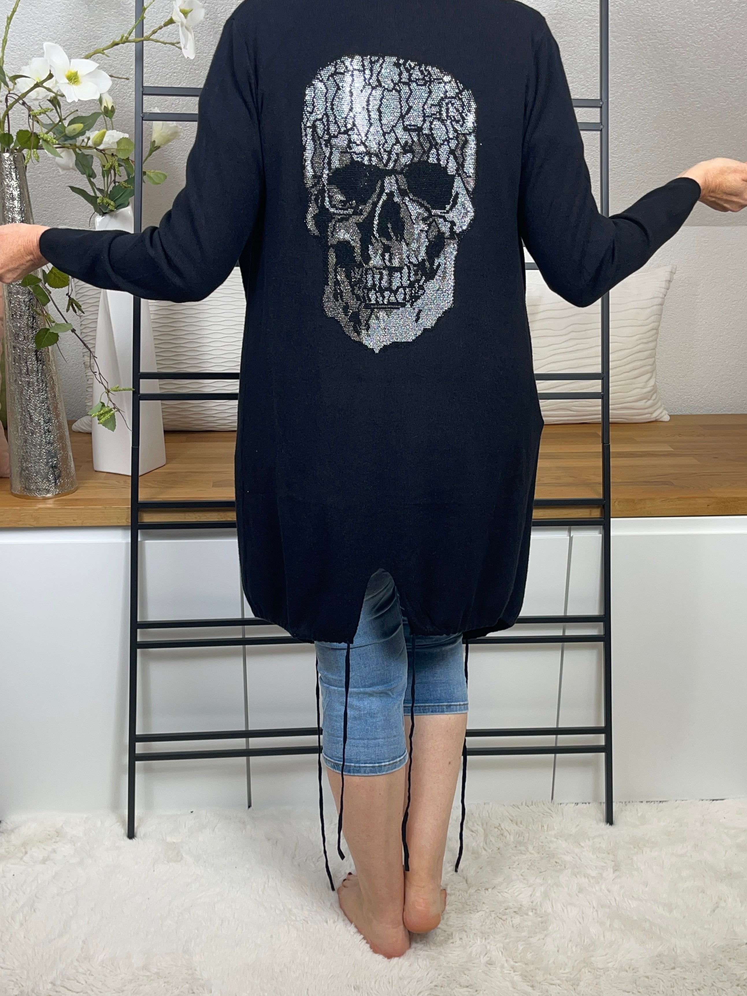 Cardigan „Totenkopf“ Gr. 36 - 42