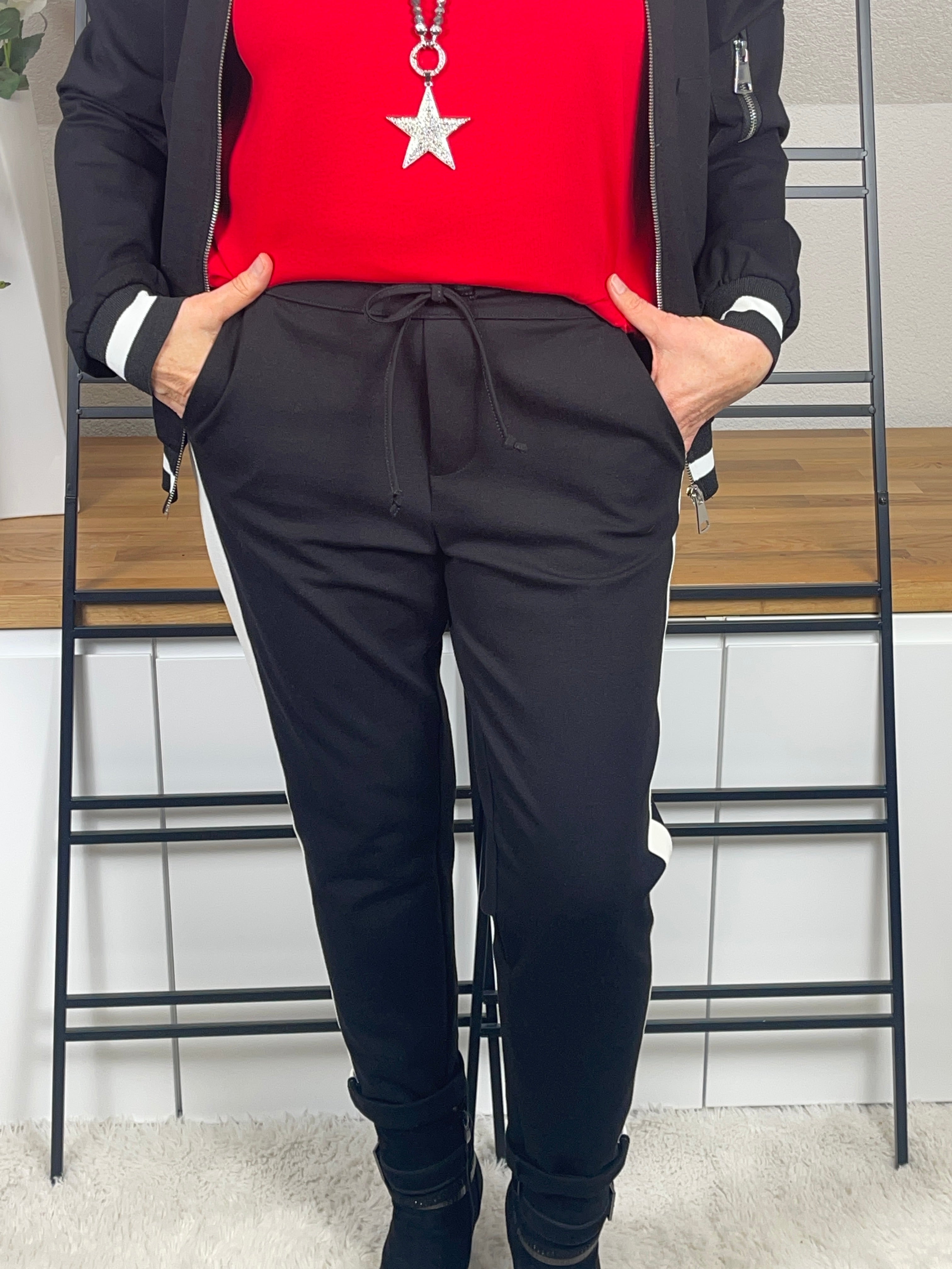 Damen - Jogpant passend zum Hosenanzug „Tessa“ in schwarz