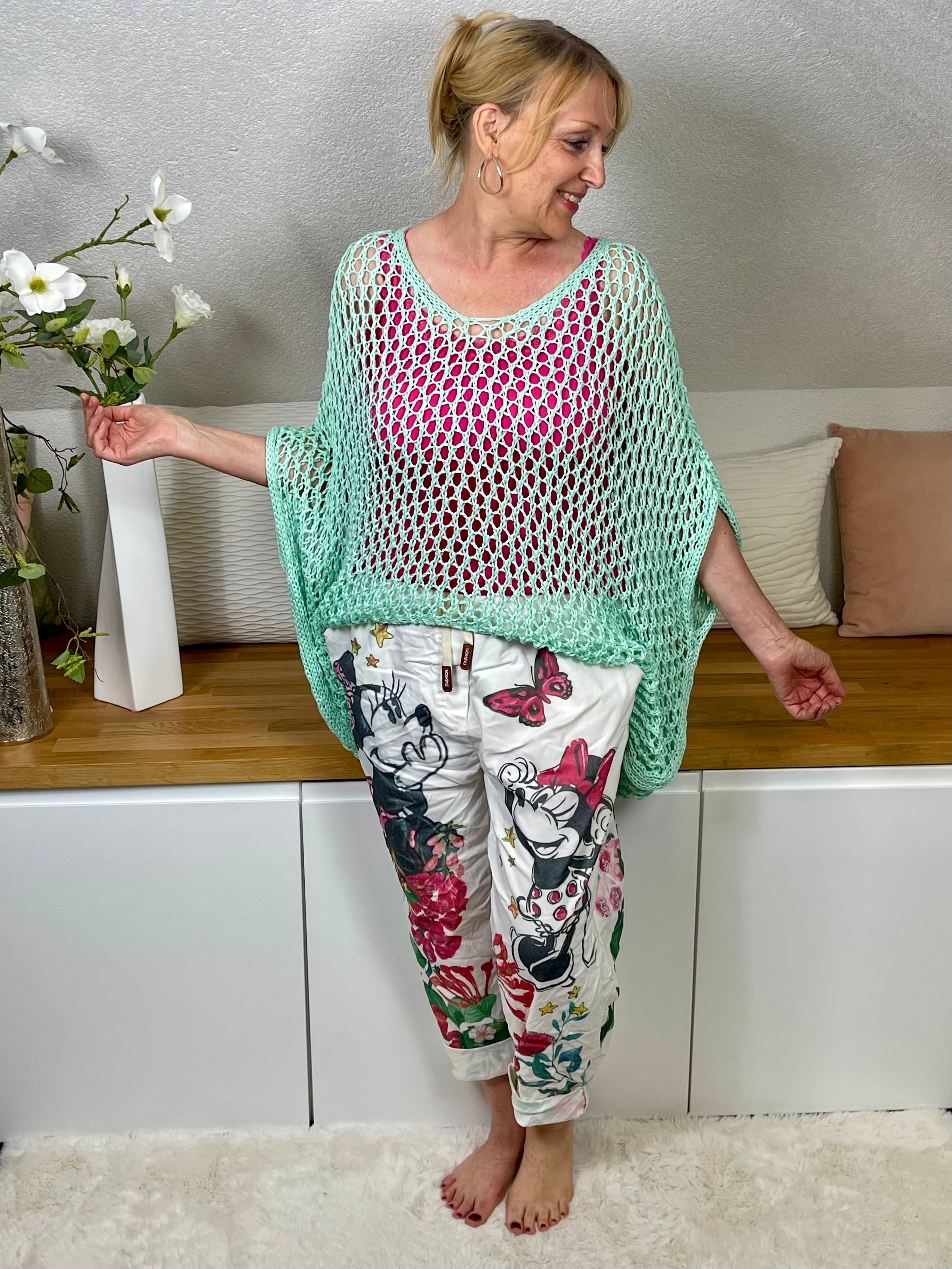 !!!!KEINE RETOURE MÖGLICH!!!! Damen - Poncho - Pullover „Lochi Maxi“ Einheitsgrösse Gr. 38 - 48