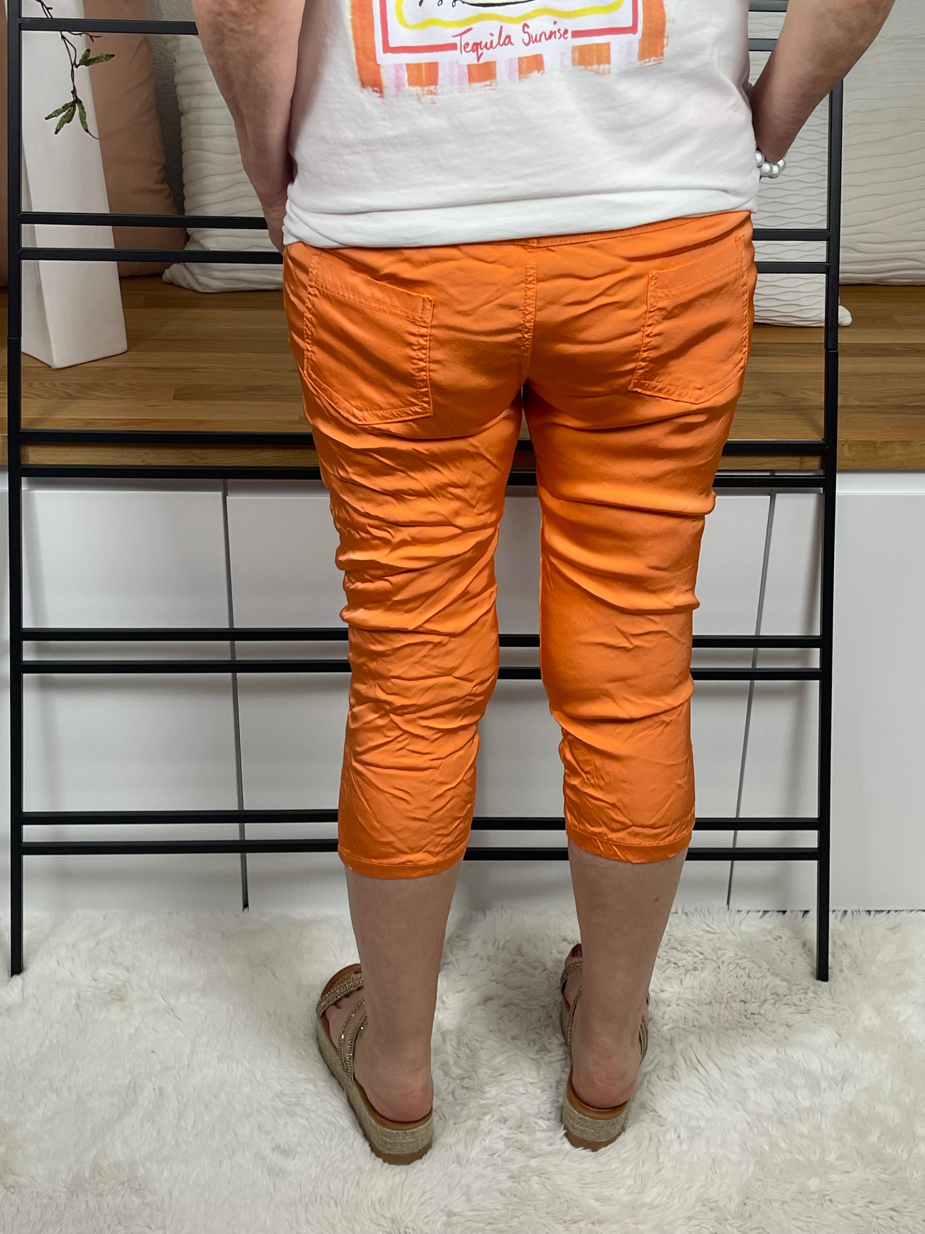 !!!!KEINE RETOURE MÖGLICH!!!!3/4 Jogpant „Shiney“ Einheitsgrösse Gr. 38 - 42/44 in 4 Farben