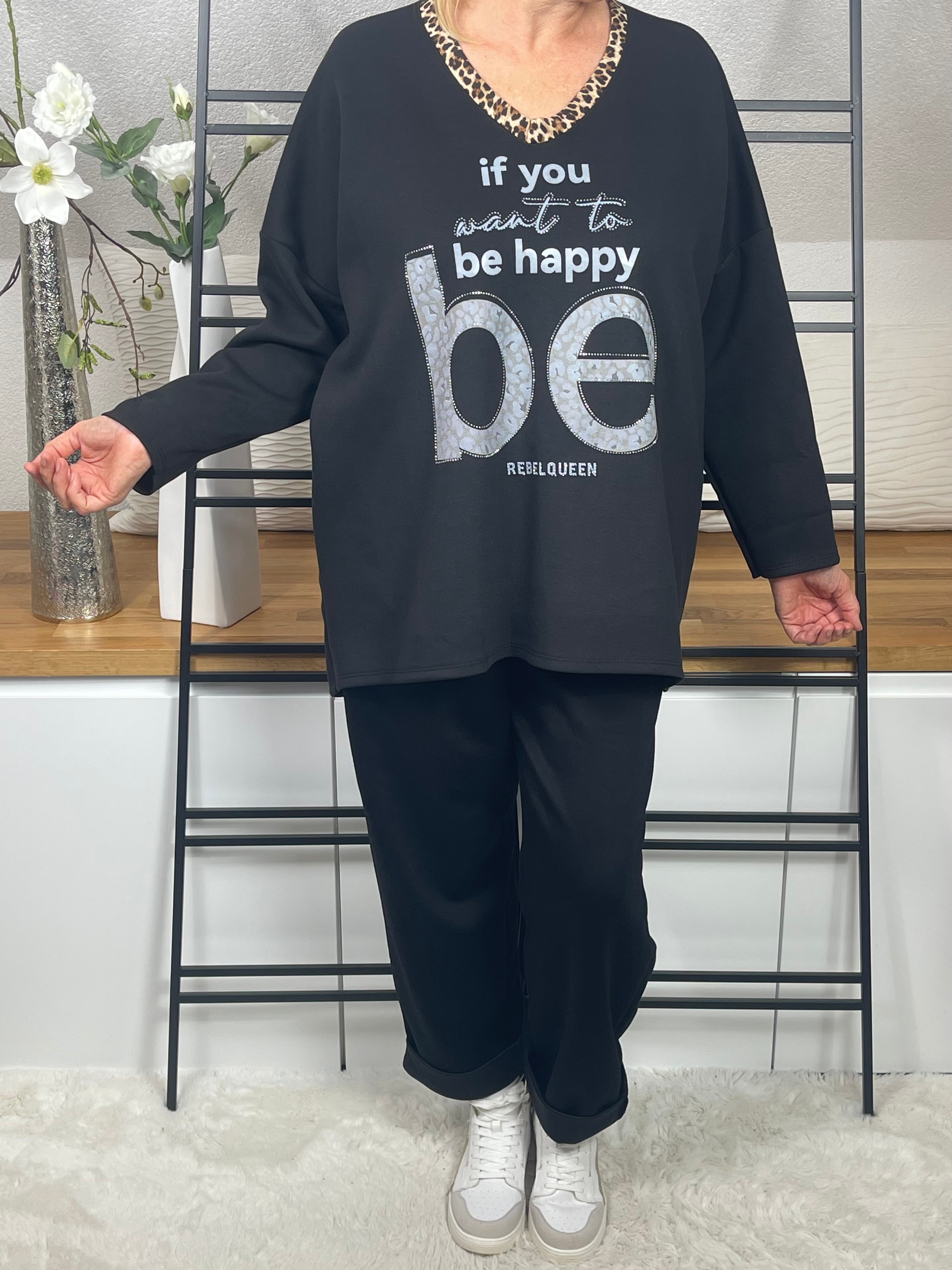 !!!KEINE RETOURE MÖGLICH !!!Damen - Pullover Einheitsgrösse Gr. 38 - 44 in schwarz